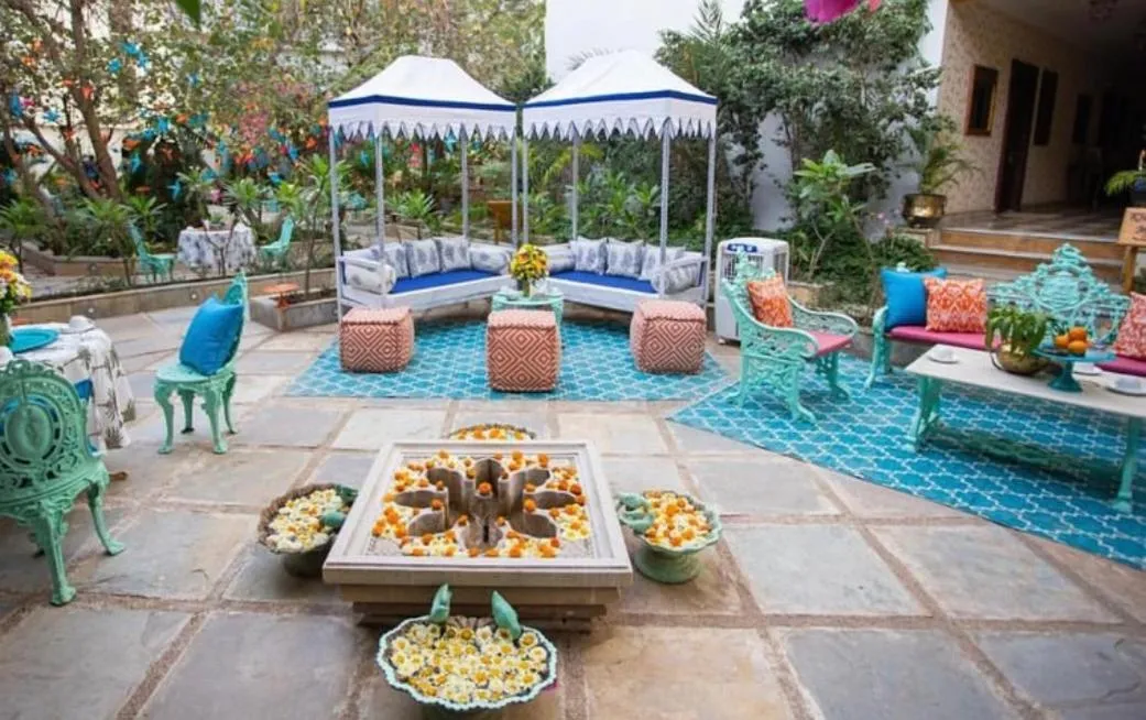 Garden in Hotel Udai Kothi