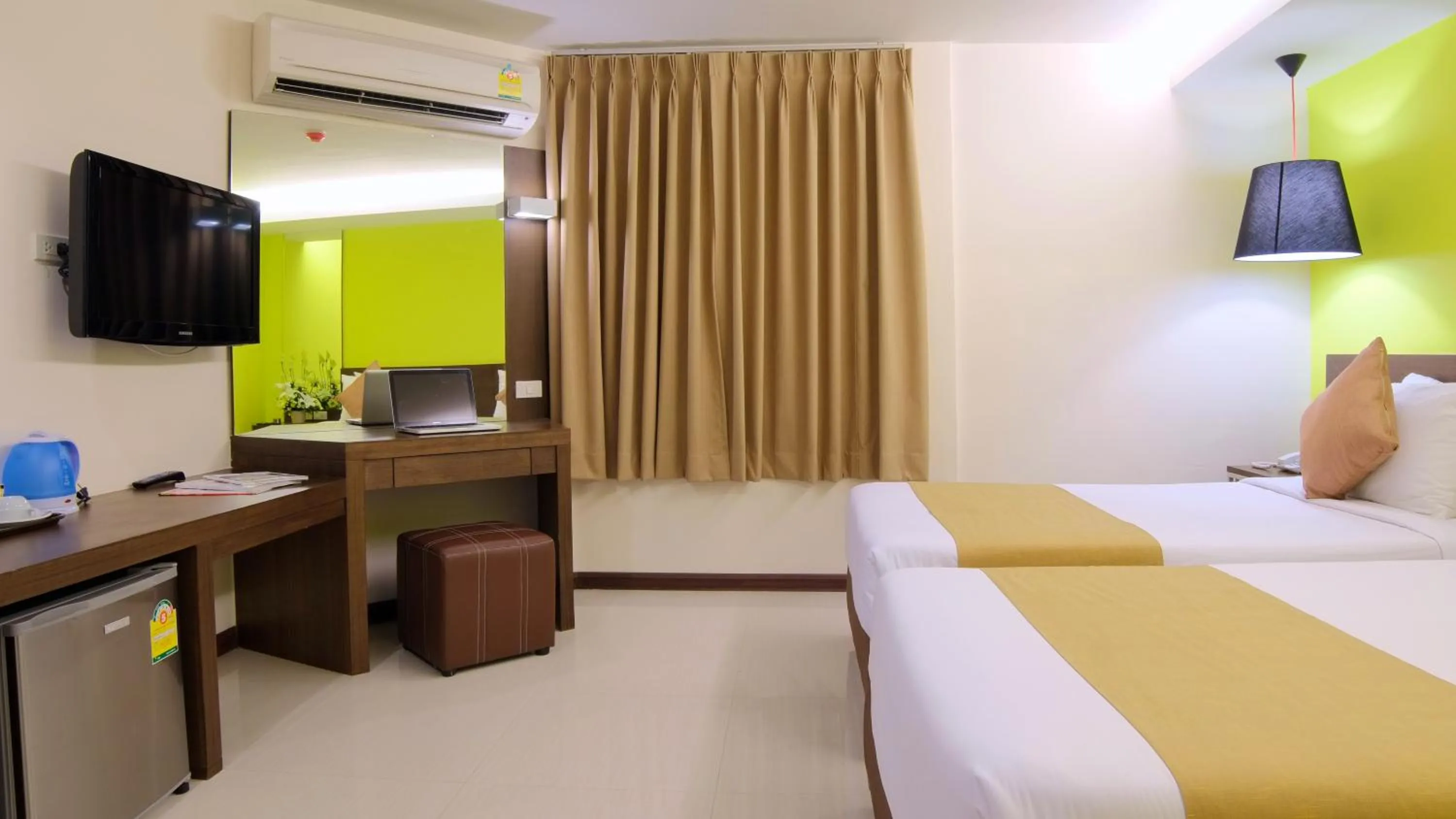 Bed in Grand Alpine Hotel