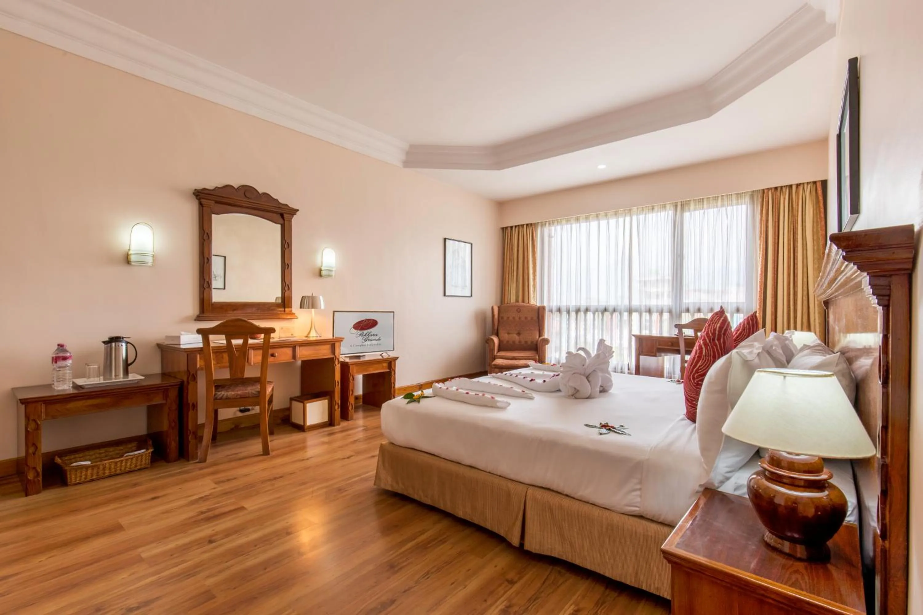 Photo of the whole room, Bed in Hotel Pokhara Grande