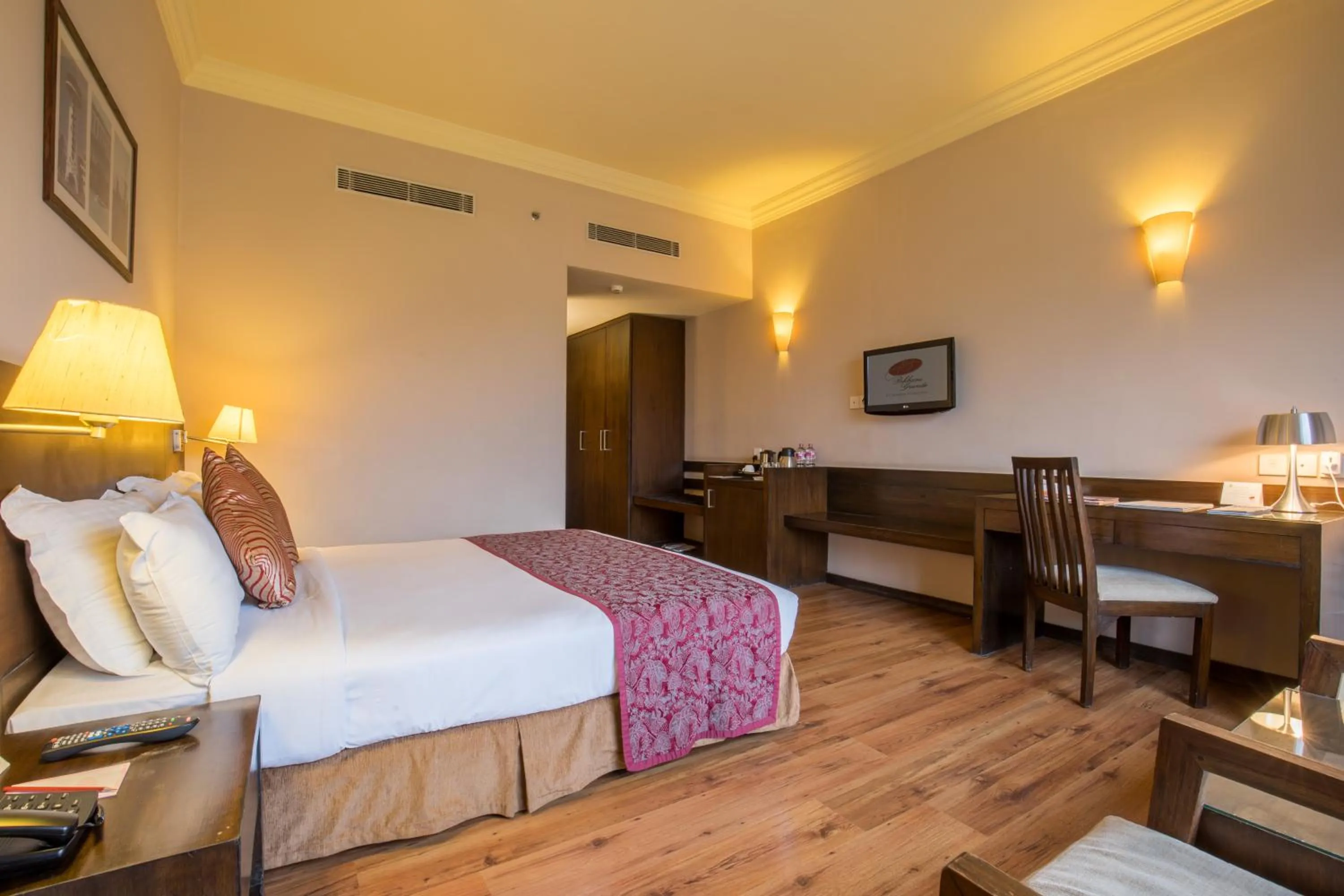 Photo of the whole room, Bed in Hotel Pokhara Grande
