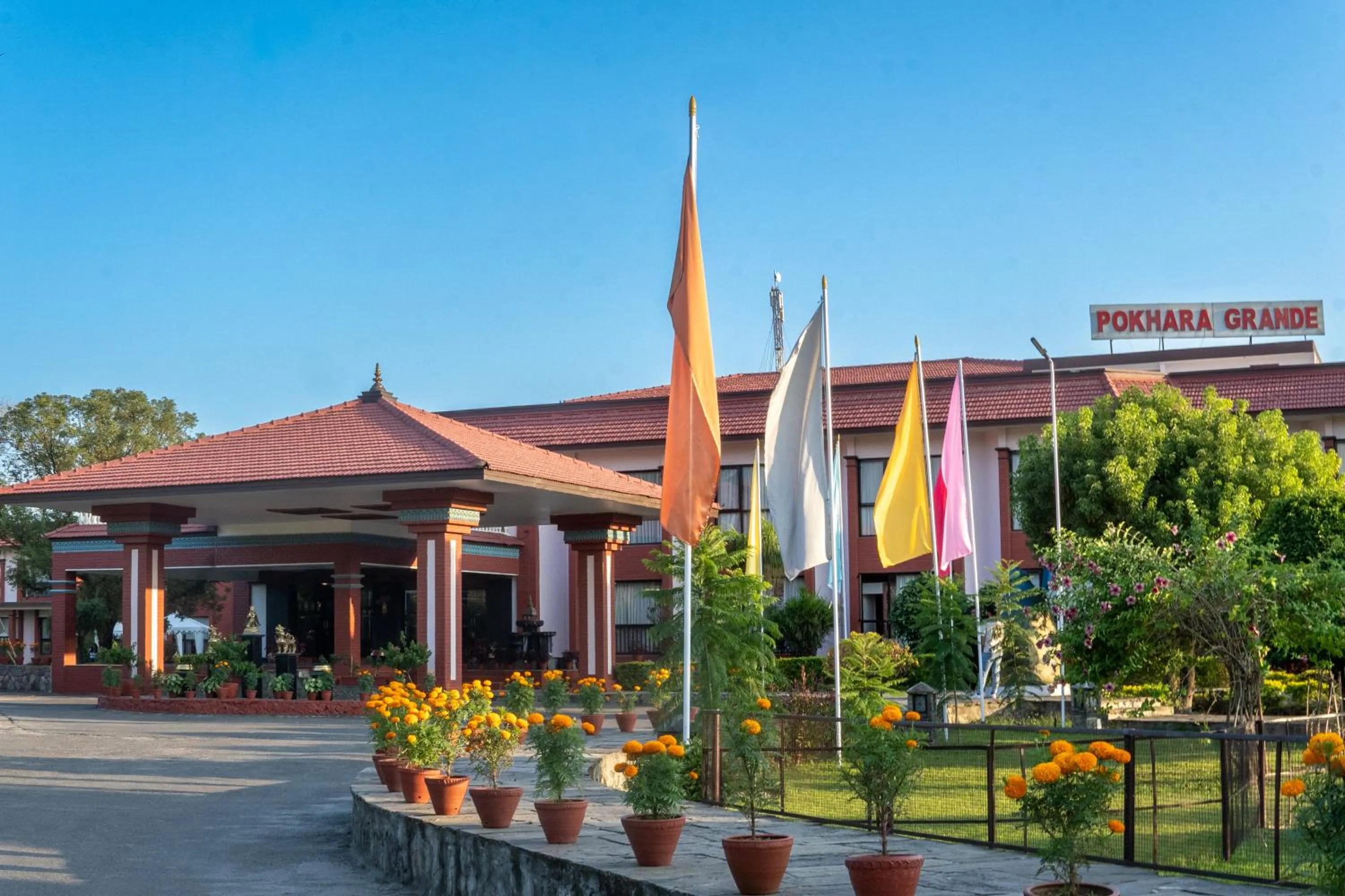 Property building in Hotel Pokhara Grande