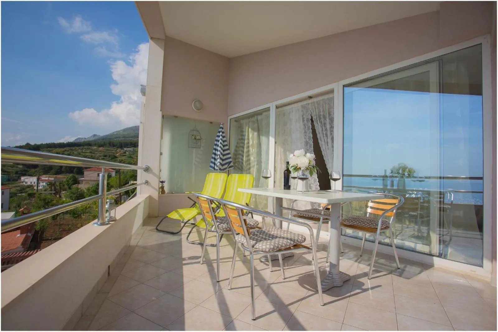 Balcony/Terrace in Apartments Maja