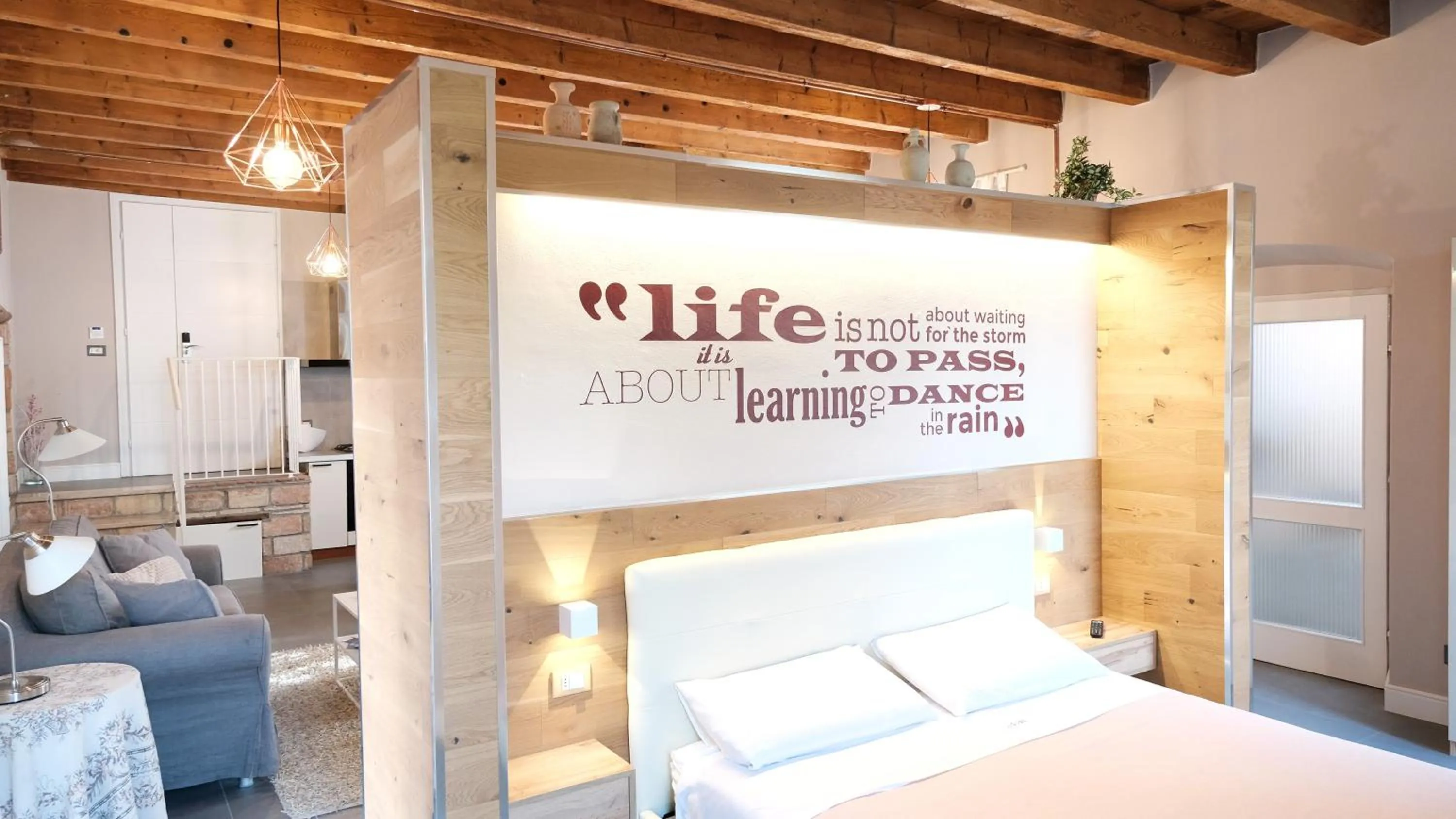 Bed in Antiche Rive Holidays Apartments