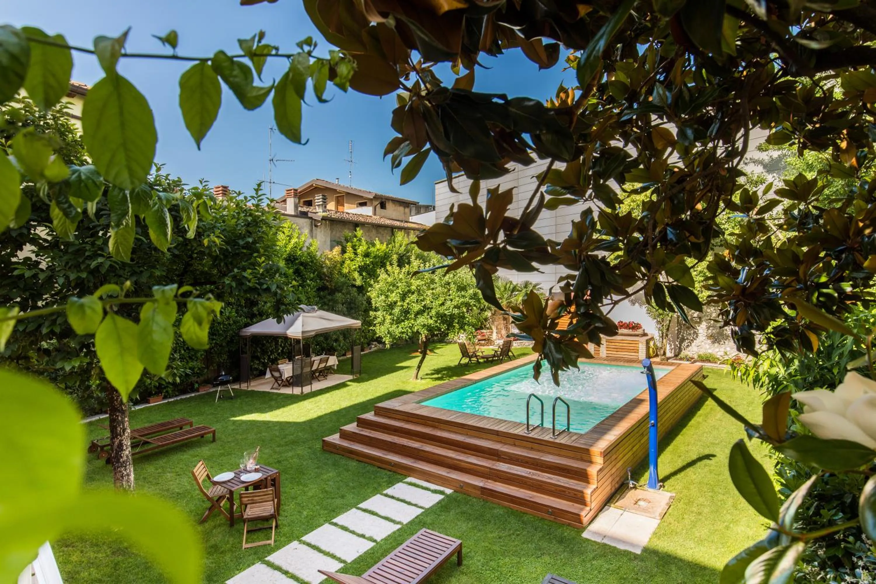 Garden view in Antiche Rive Holidays Apartments
