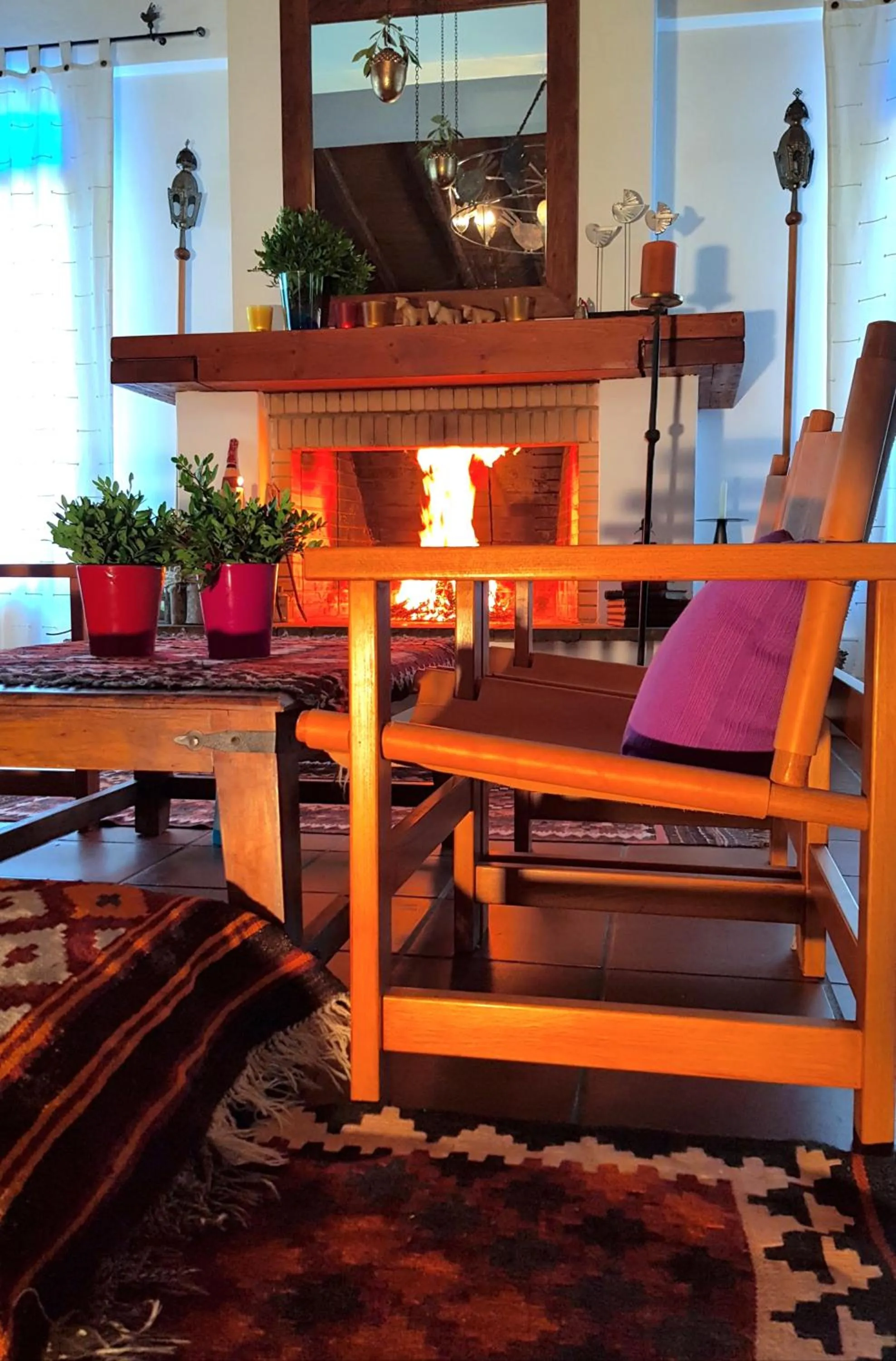 Decorative detail in Helicon Muses Friendly Mountain B&B Guesthouse