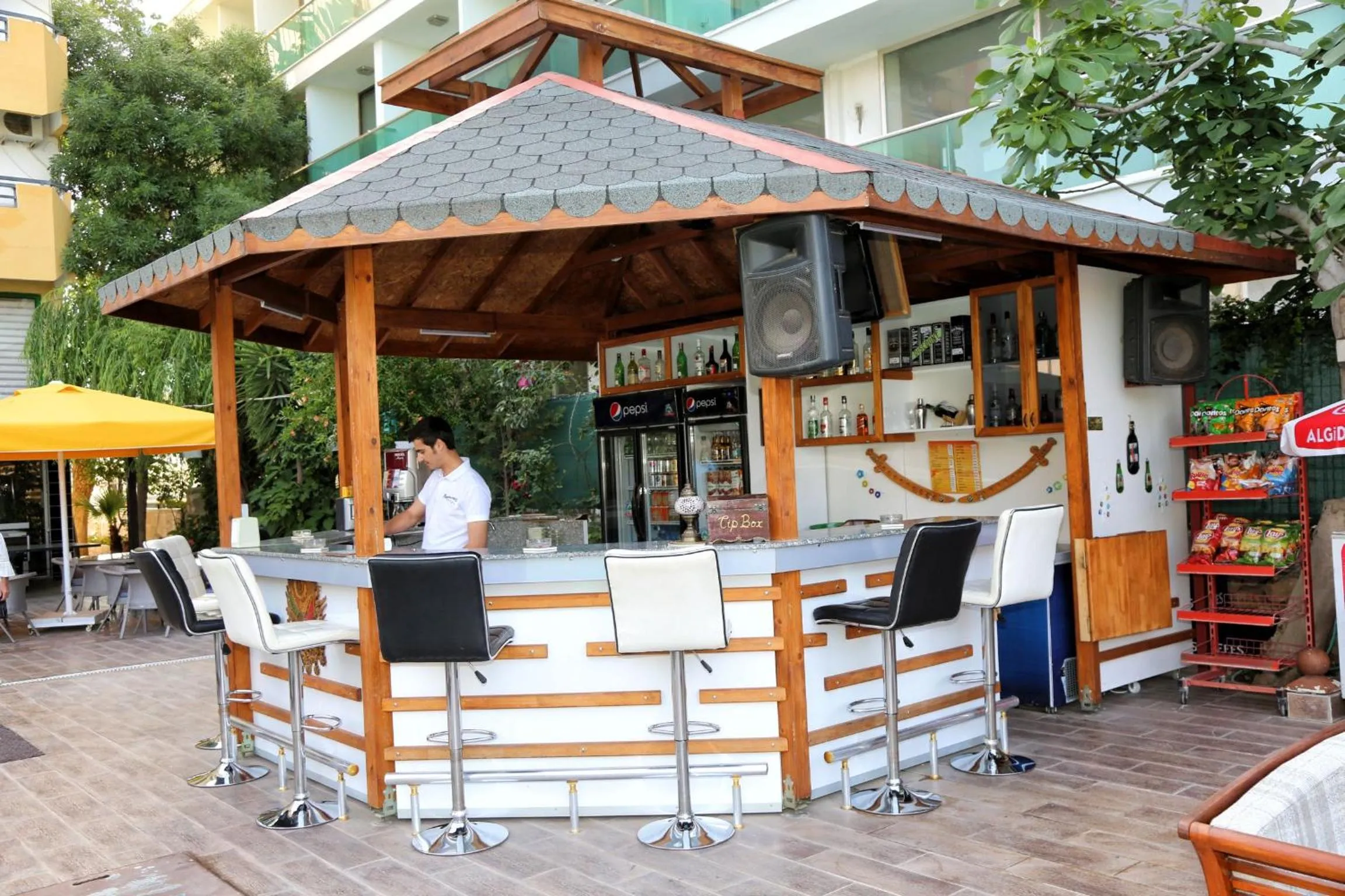 Lounge or bar in Panormos Hotel