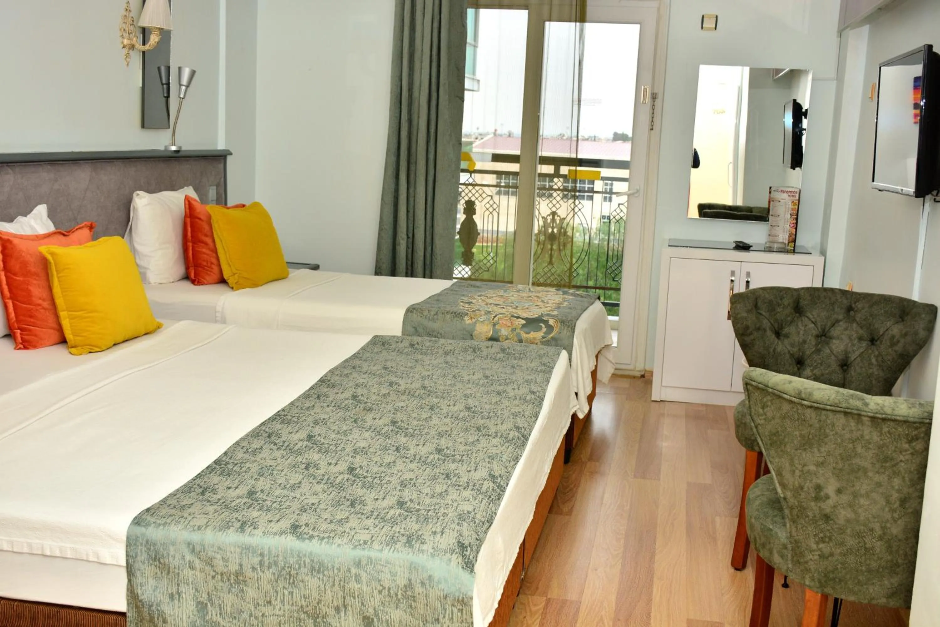 Bed in Panormos Hotel