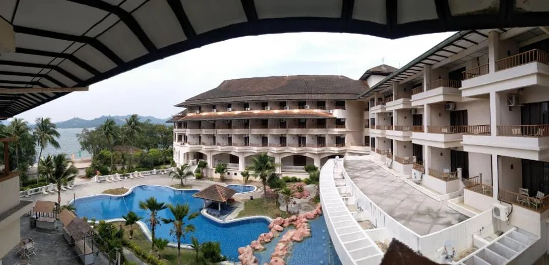 Pool view in The Orient Star Resort Lumut