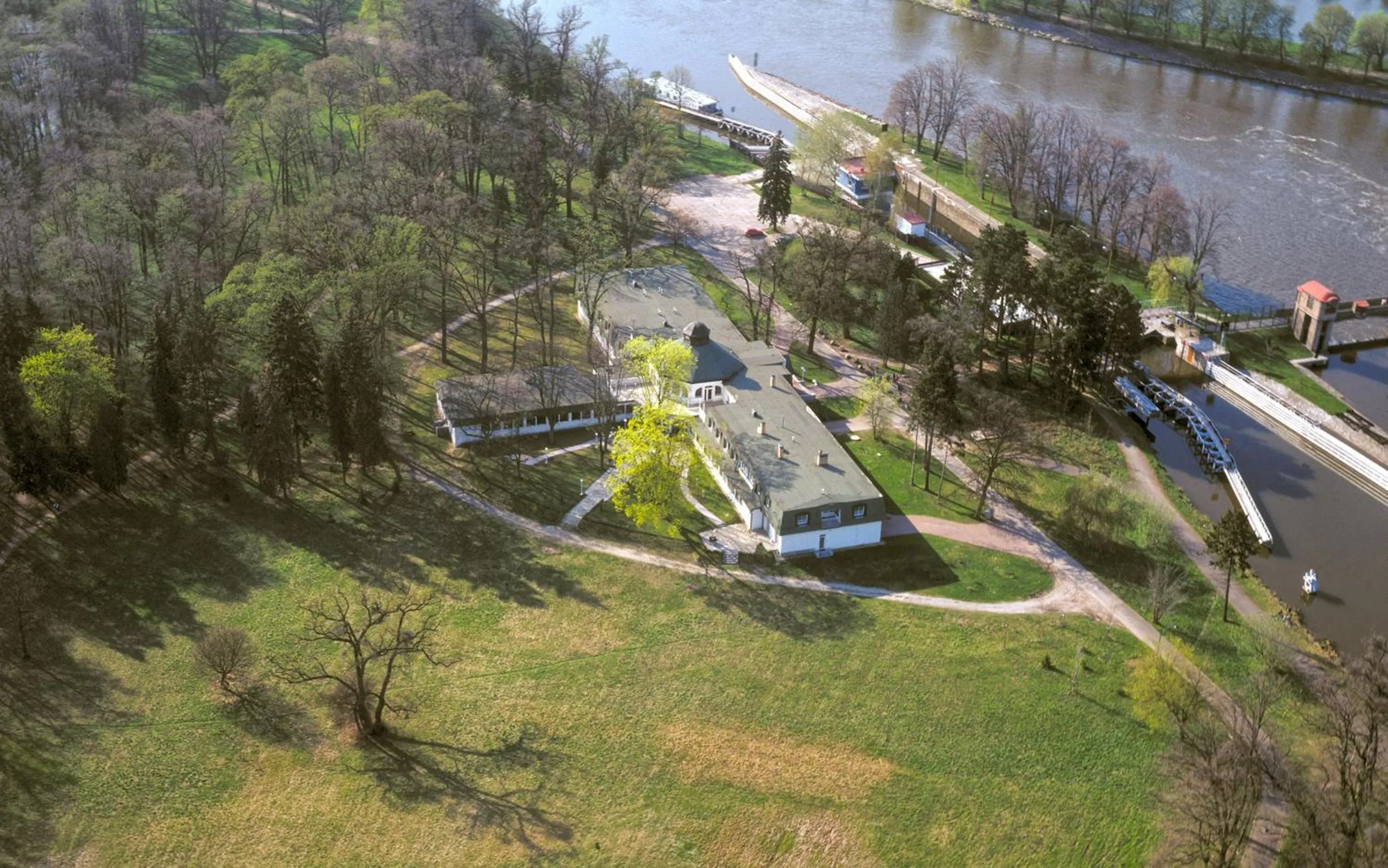 Bird's eye view in Hotel Ostrov