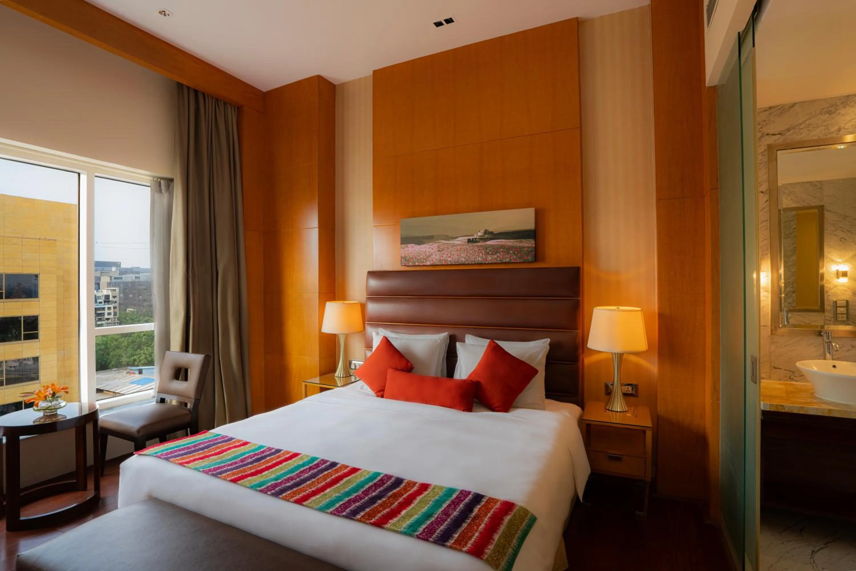 Bed in Hyatt Regency Pune Hotel & Residences