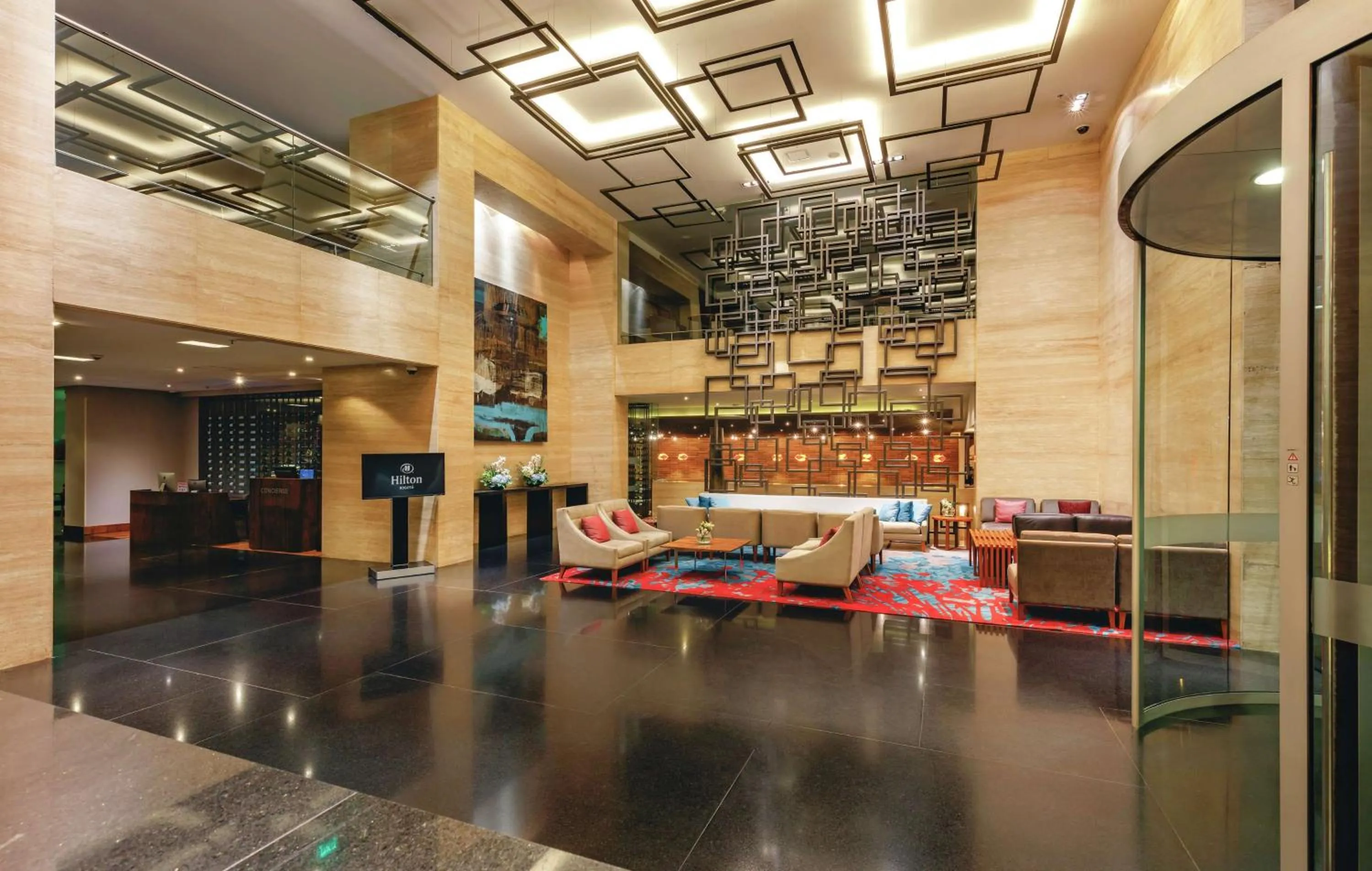 Lobby or reception in Hilton Bogotá