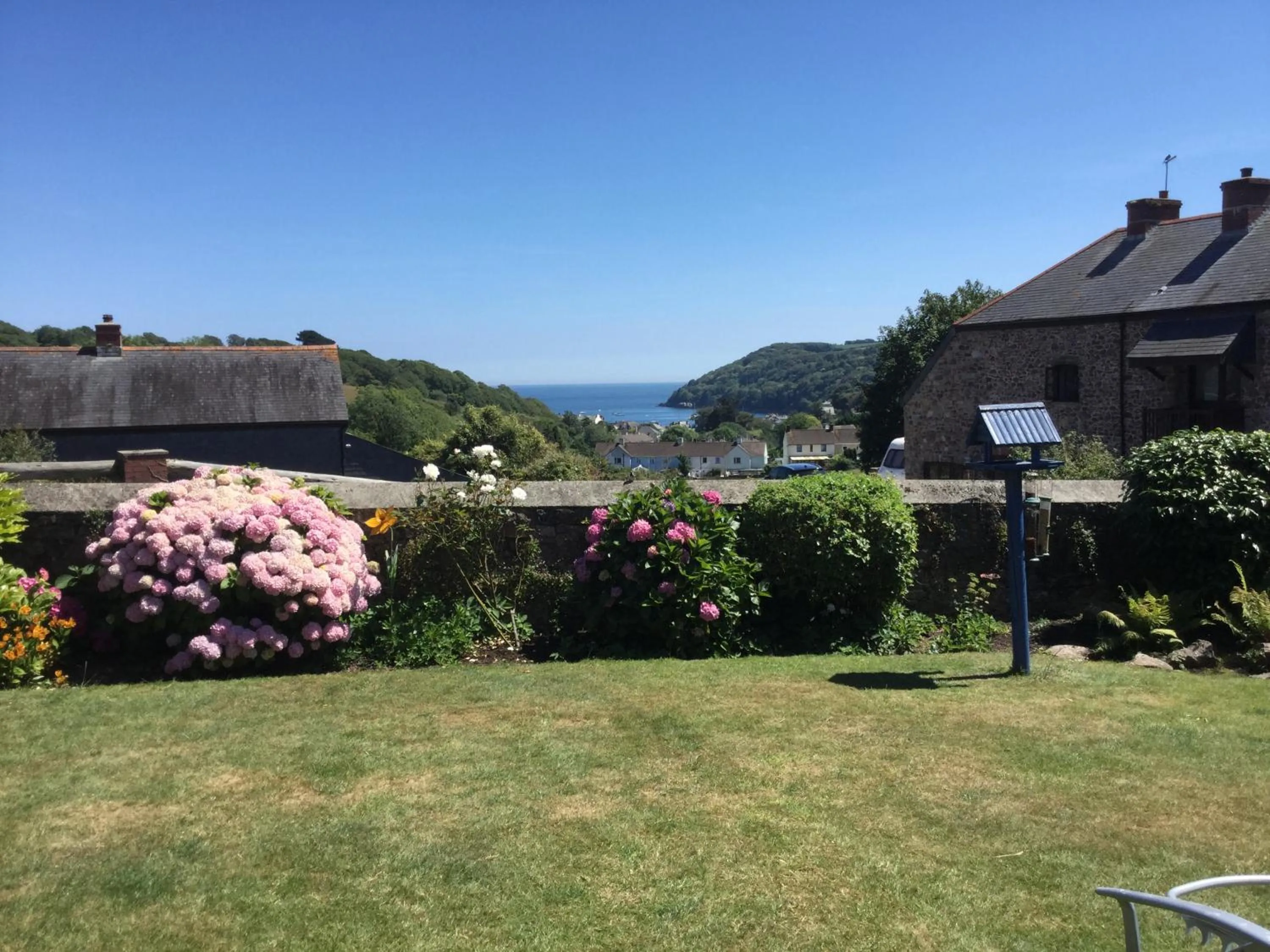 Garden view in Coombe House B&B