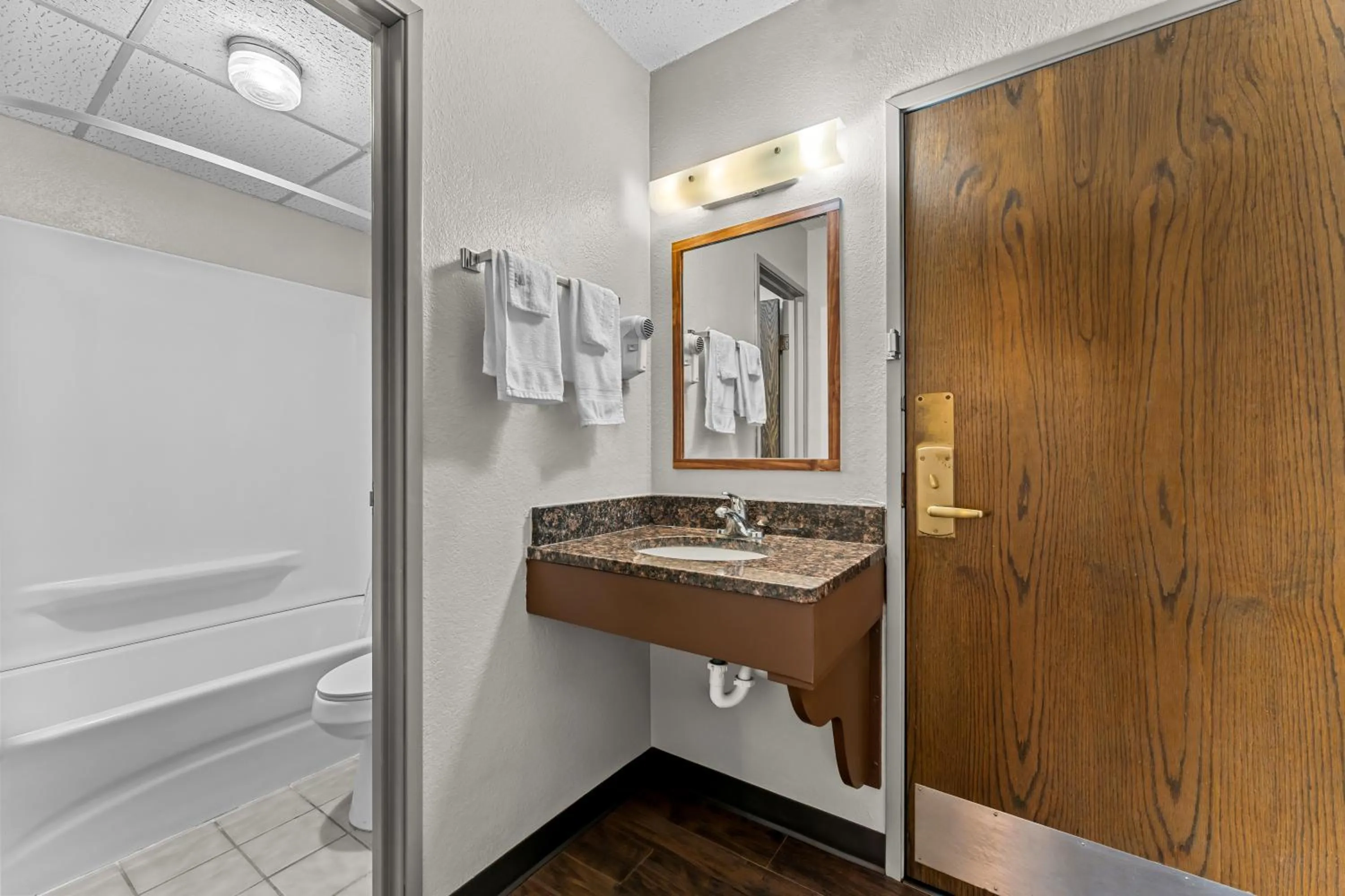 Bathroom in Days Inn by Wyndham Sioux Falls