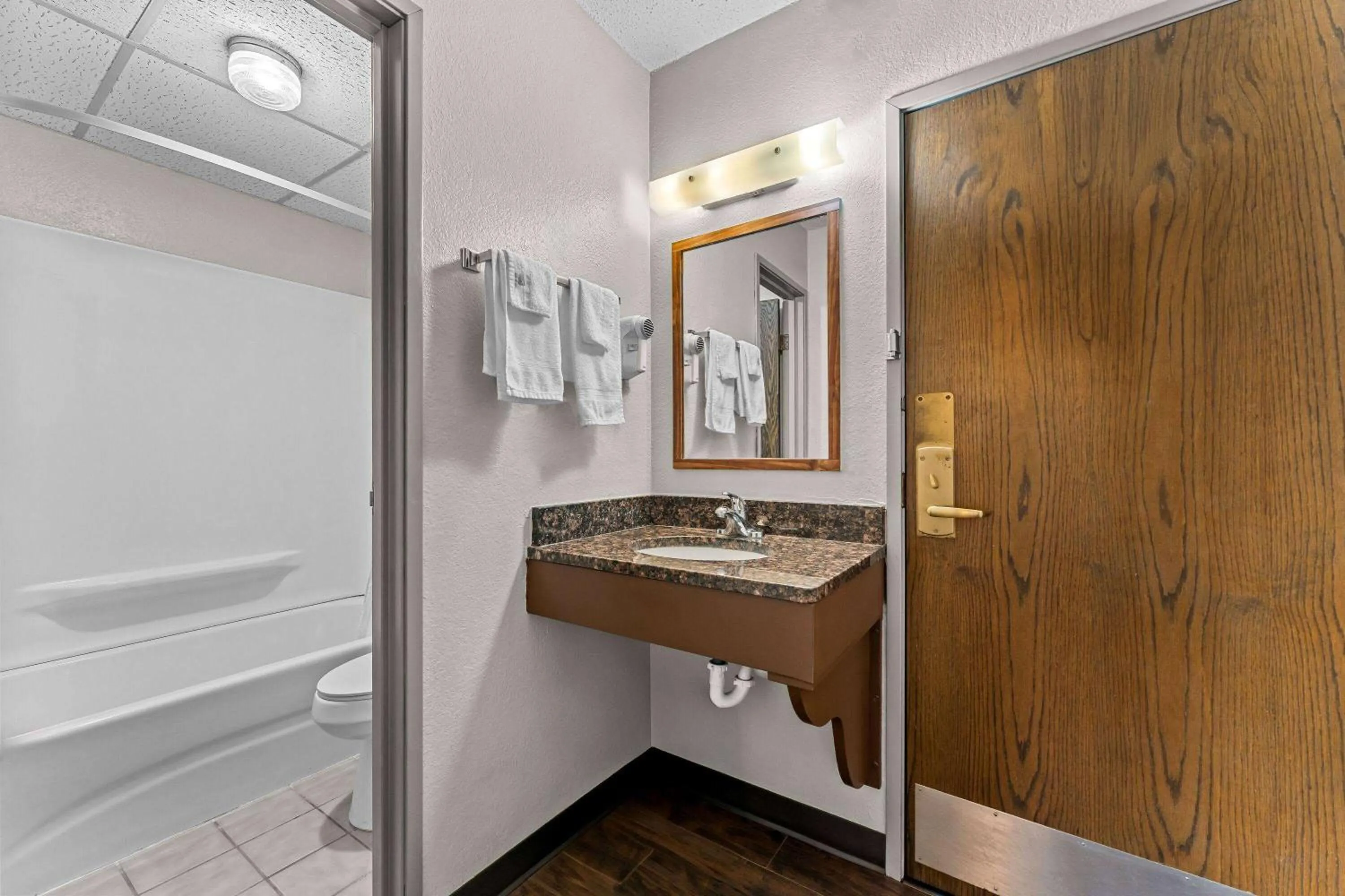 Bathroom in Days Inn by Wyndham Sioux Falls