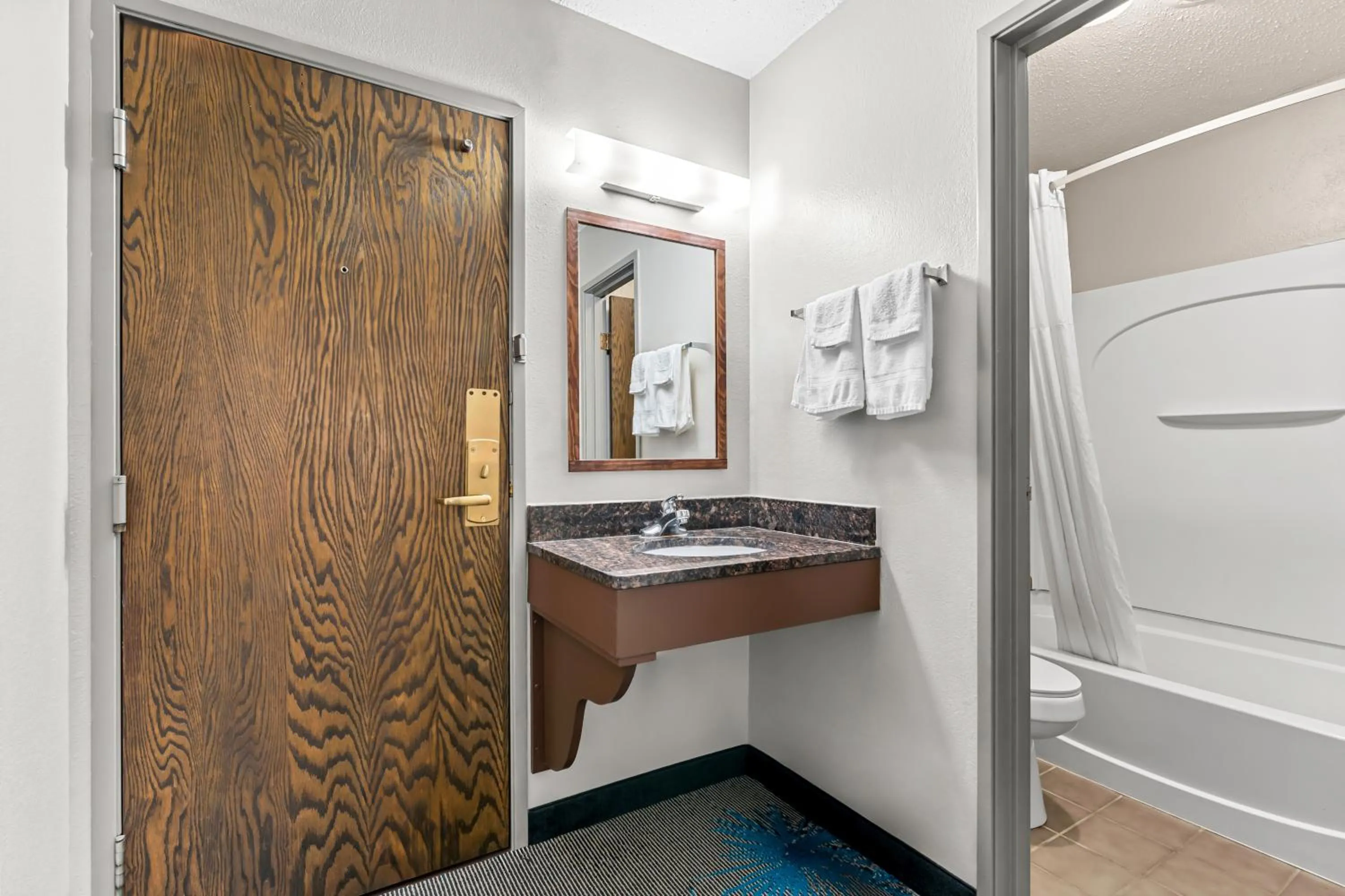 Bathroom in Days Inn by Wyndham Sioux Falls