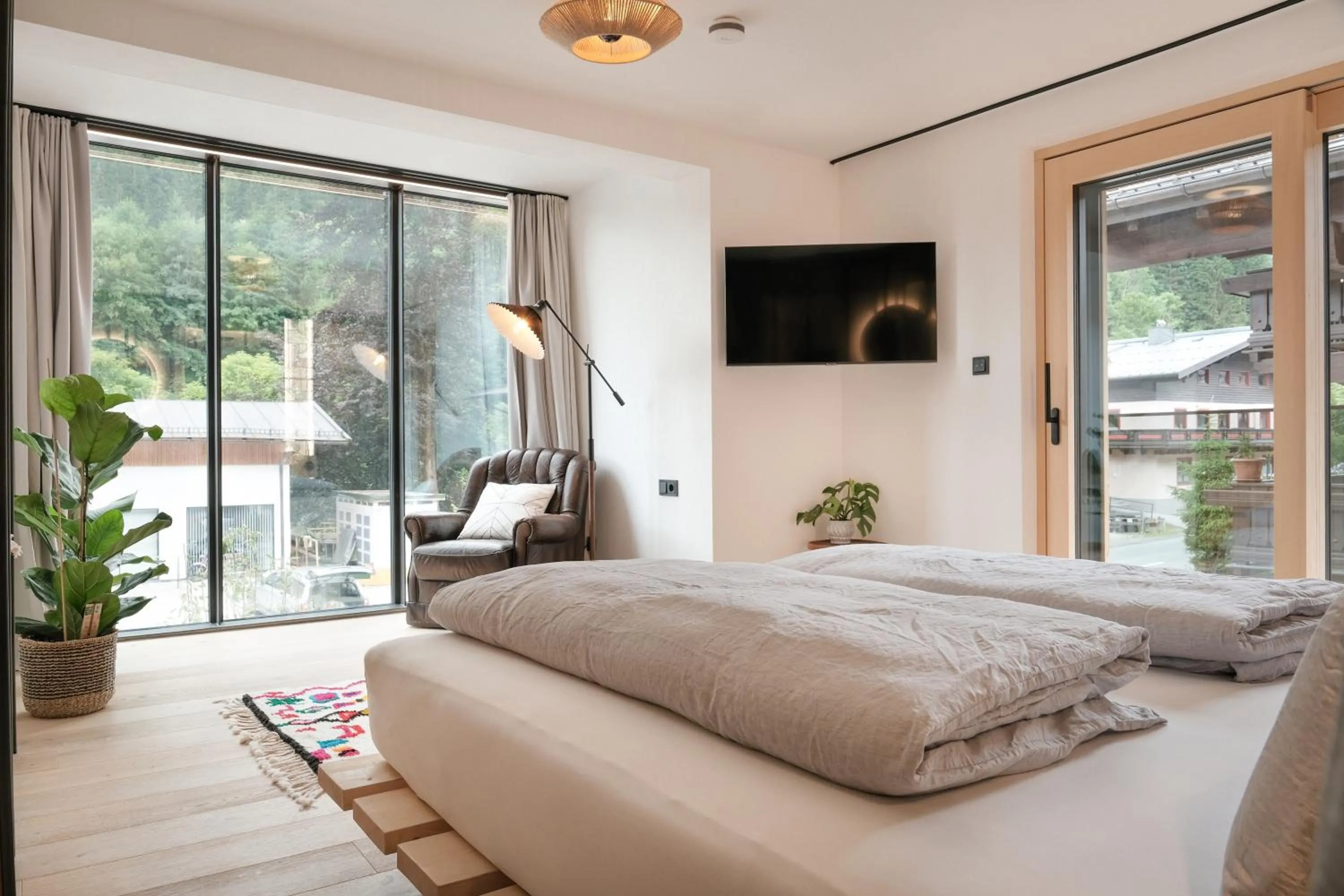 Bedroom, Bed in Grand Pension Franziska - inkl CrossFit Gym