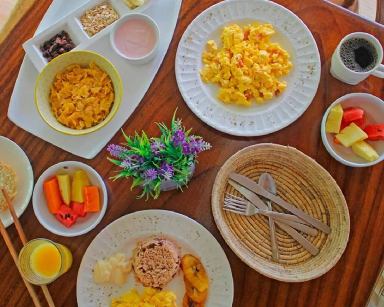 Breakfast in Villas del Caribe