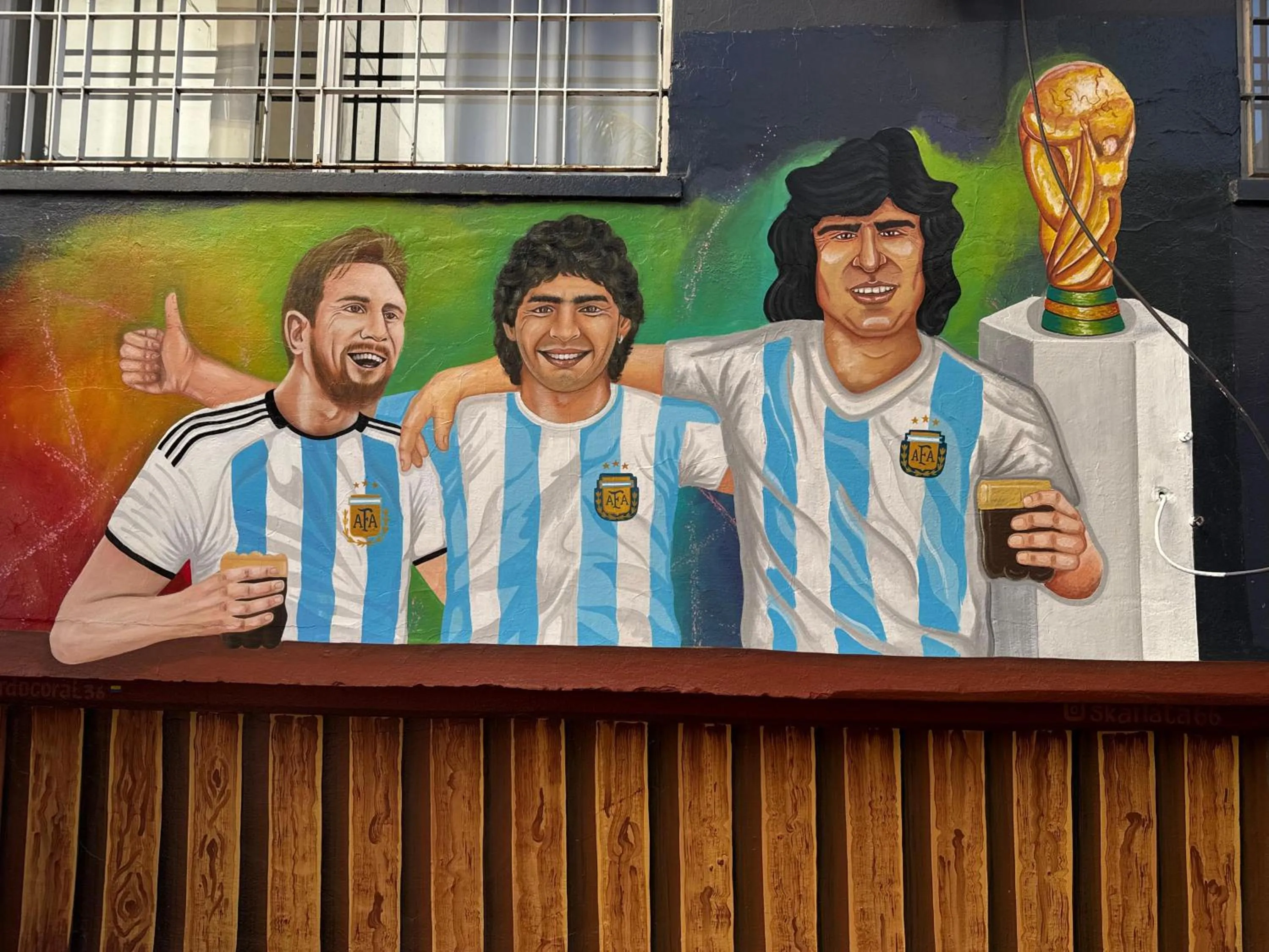 Patio in Link Cordoba Hostel