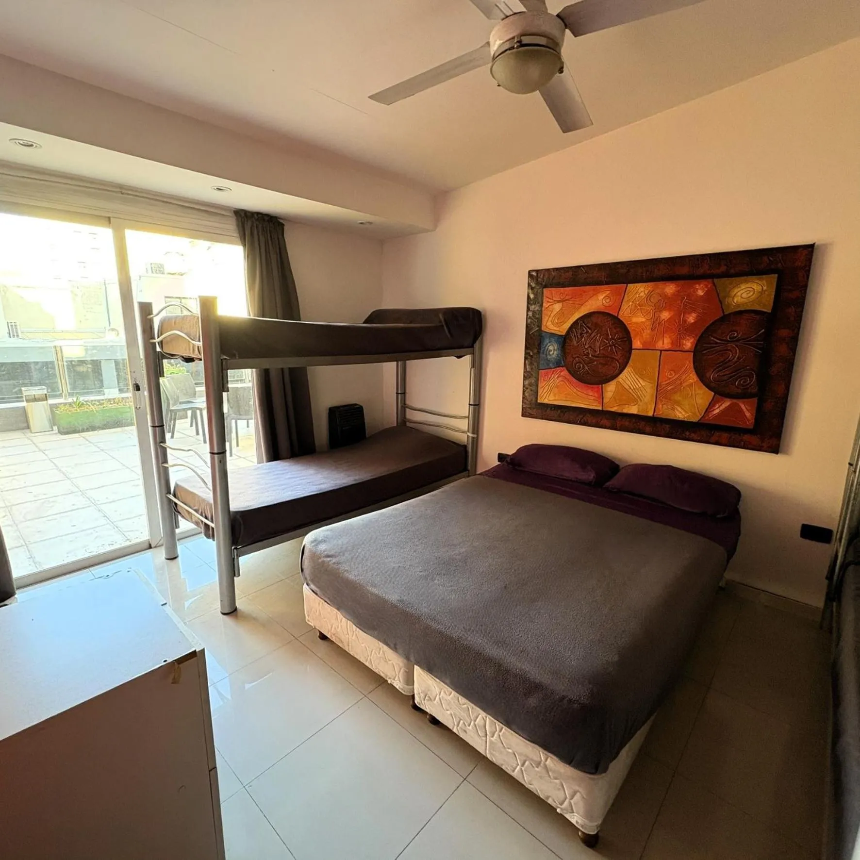 Decorative detail, Bed in Link Cordoba Hostel