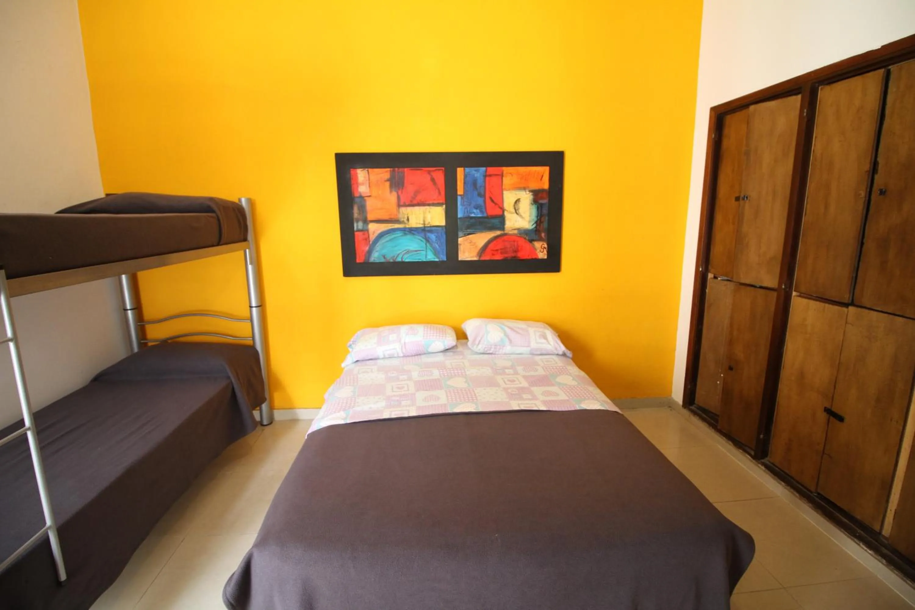 Decorative detail, Bed in Link Cordoba Hostel