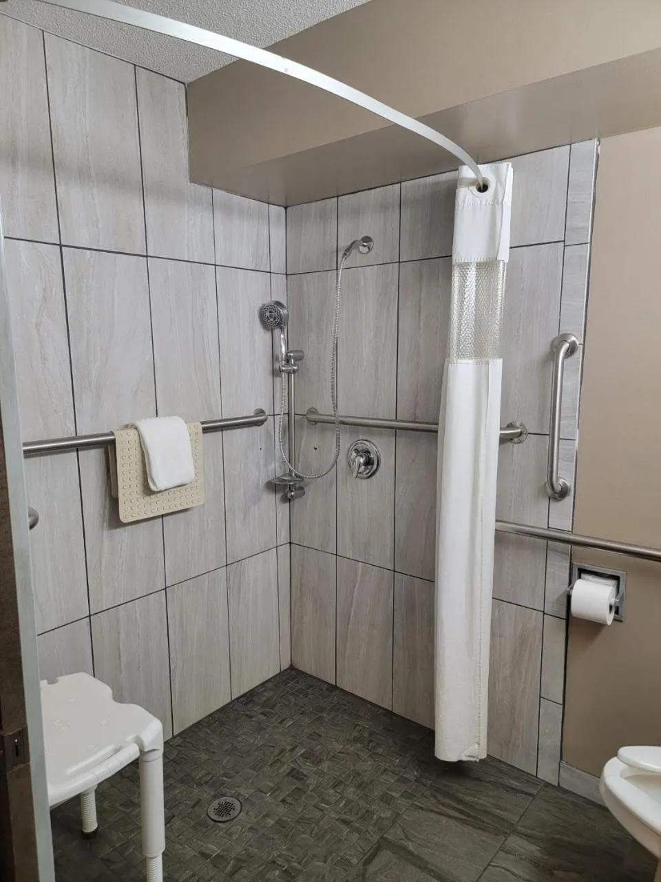 Shower in Ramada by Wyndham Angola/Fremont Area