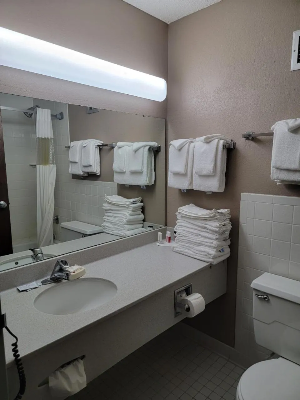 Bathroom in Ramada by Wyndham Angola/Fremont Area