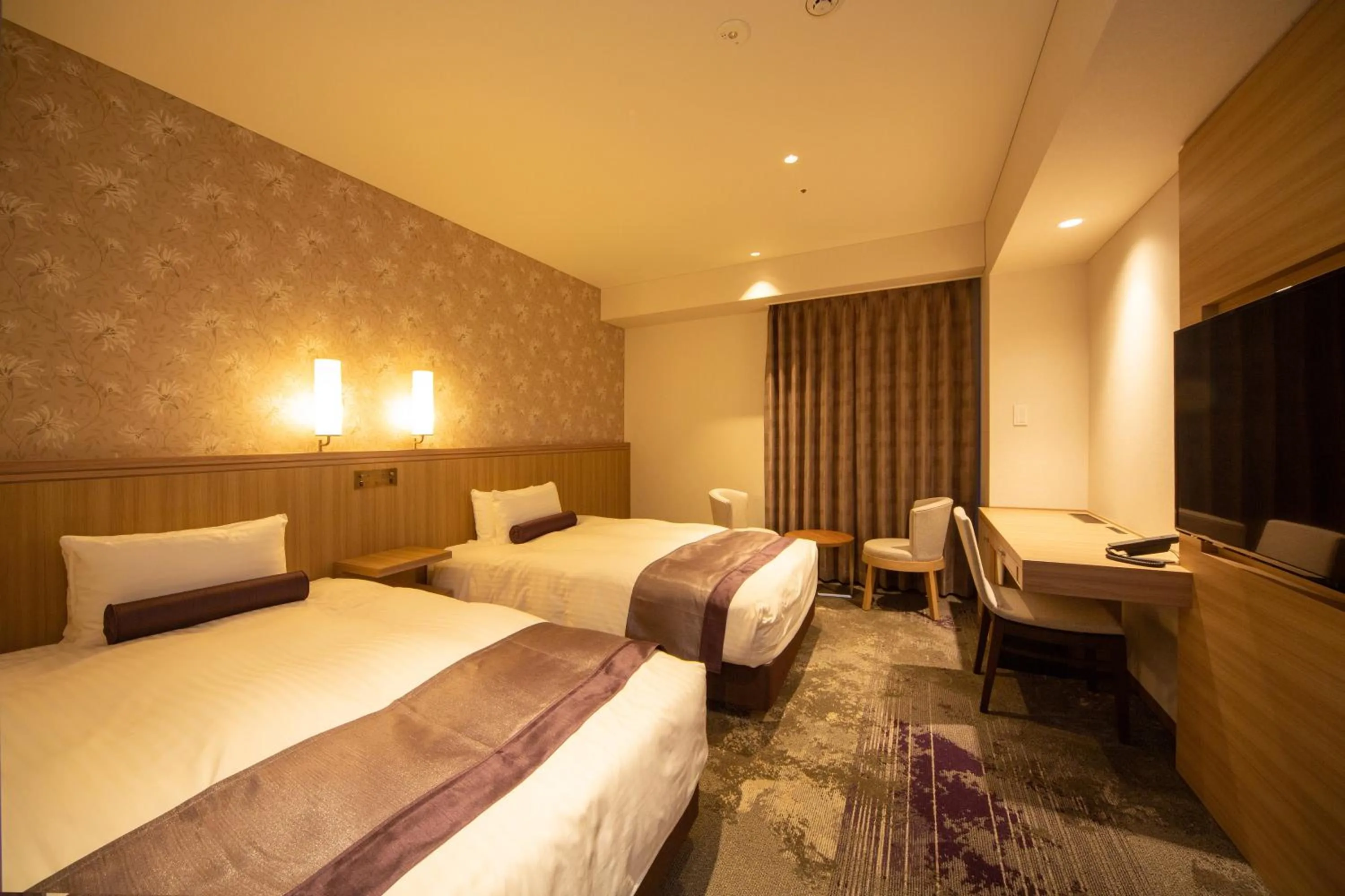 Bed in Hotel Ichibata