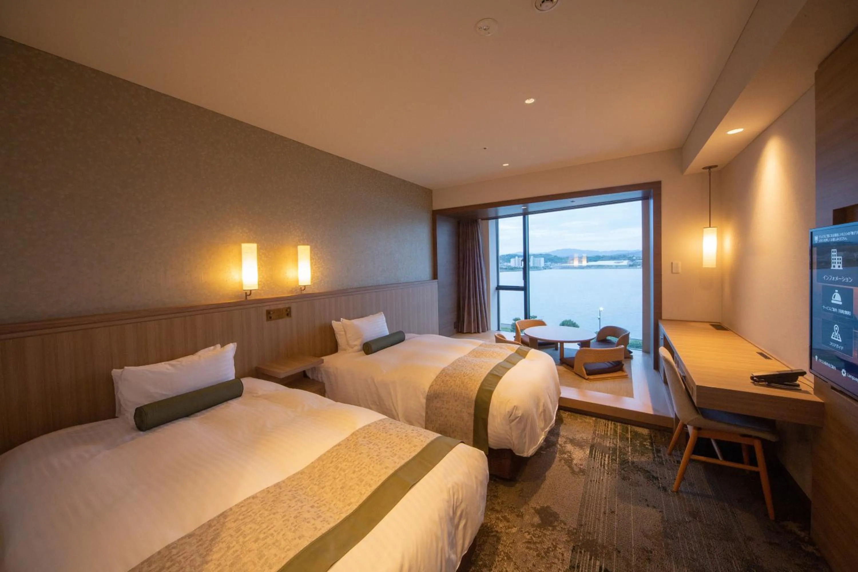 Bed in Hotel Ichibata