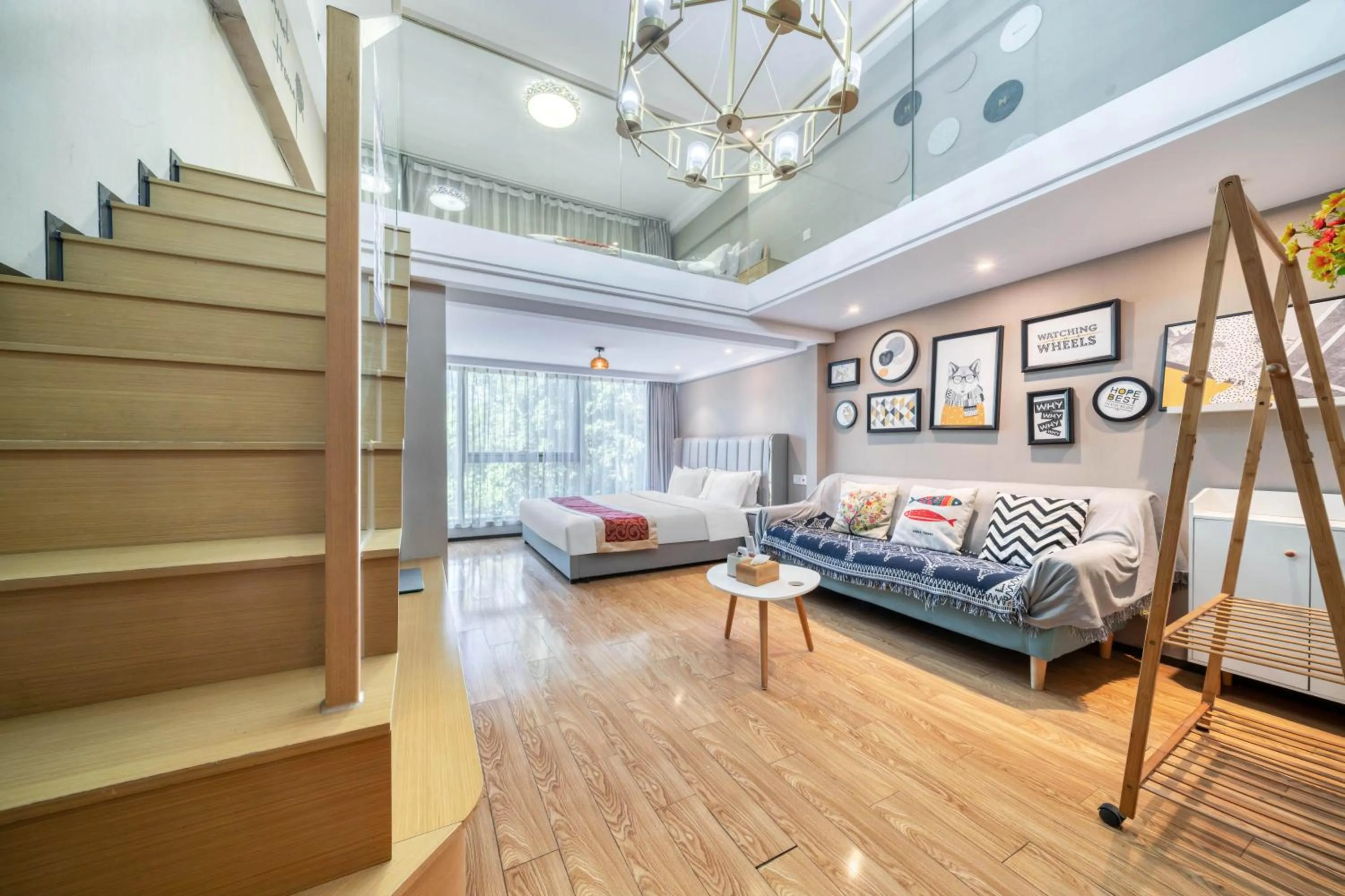 Living room in Plesant Daily Rental Apartment