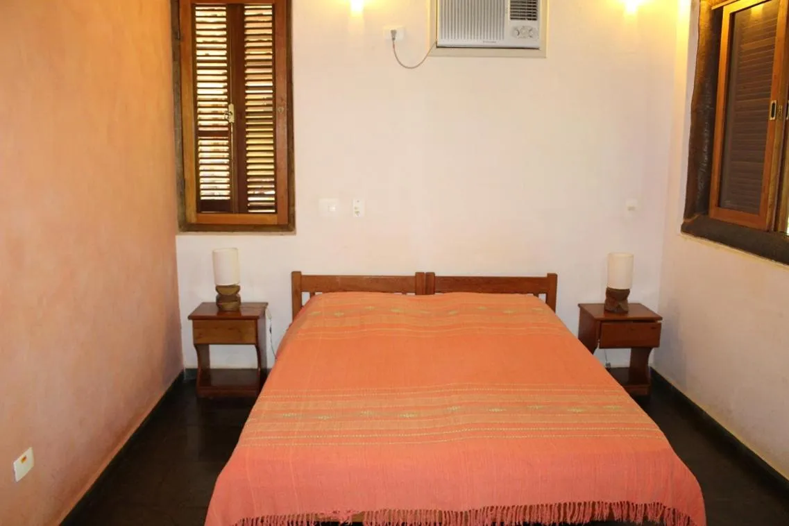 Bed in Pousada Canto Verde