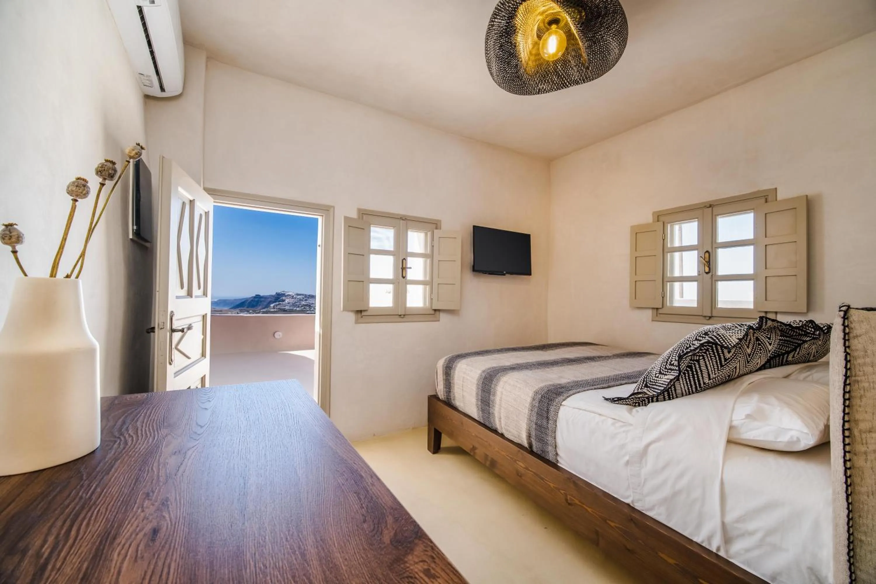 Bedroom, Bed in Phaos 1870, A restored Winery