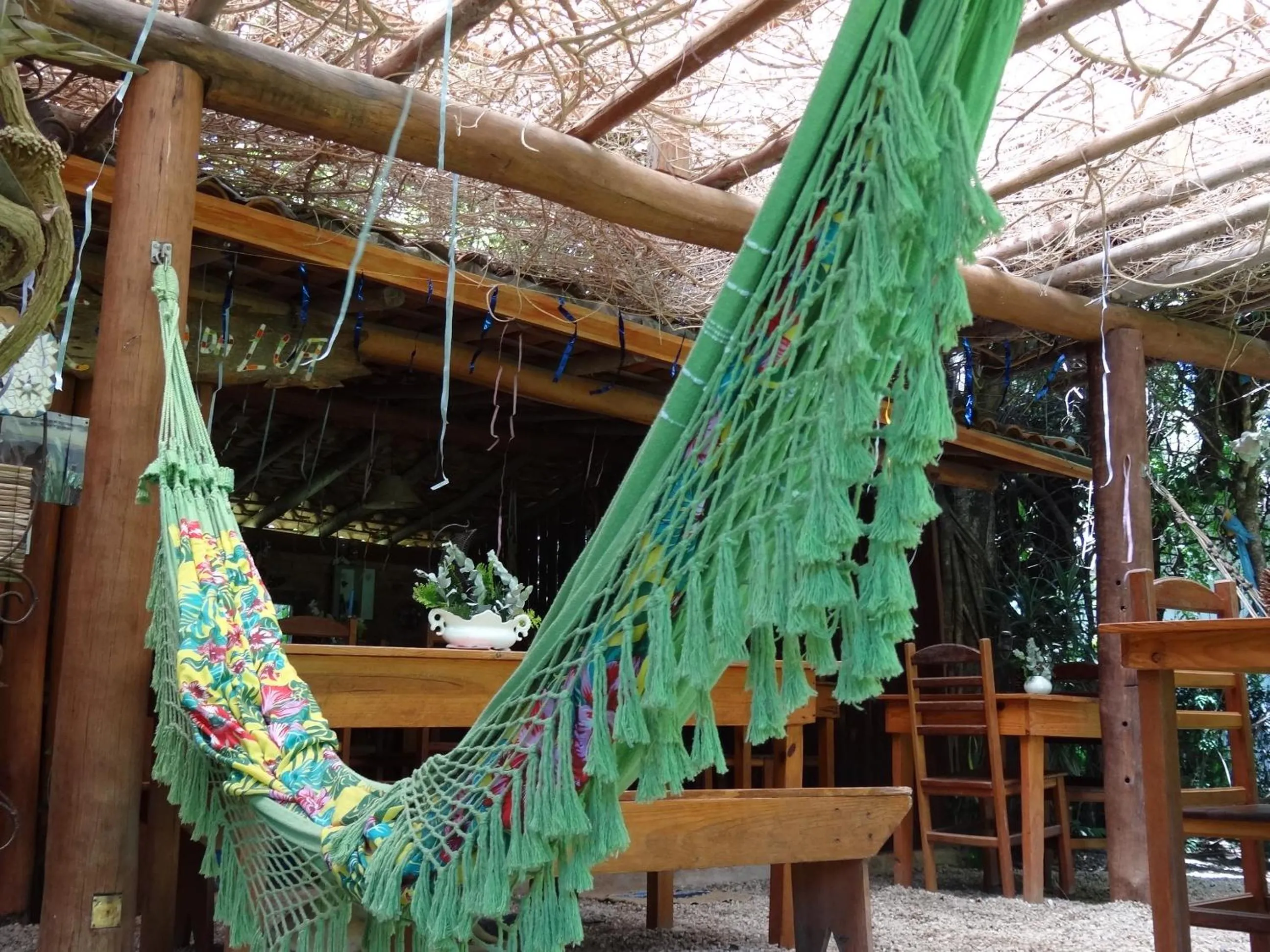 Inner courtyard view in Pousada Canto da Lua