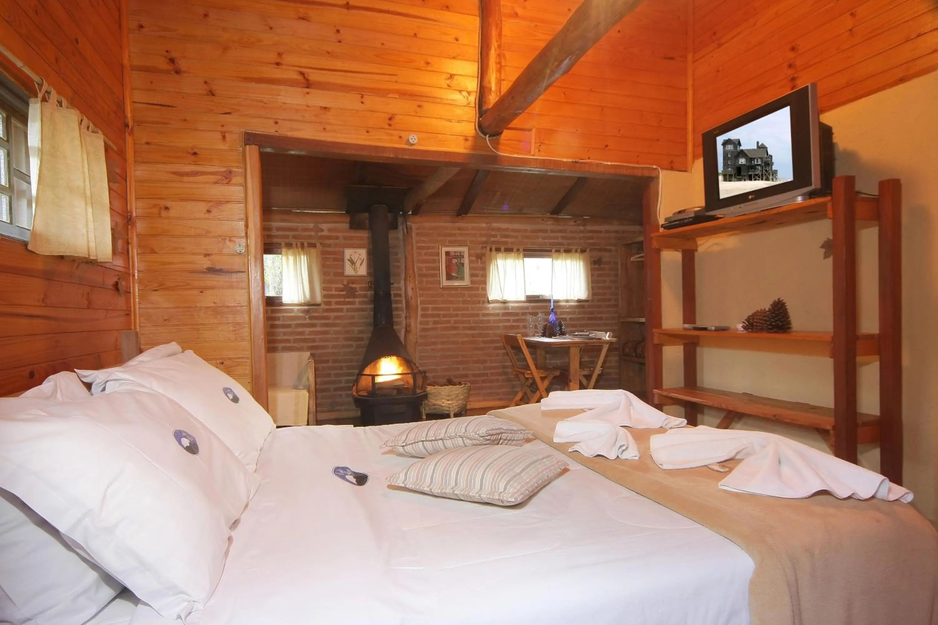 Bed in Pousada Canto da Lua