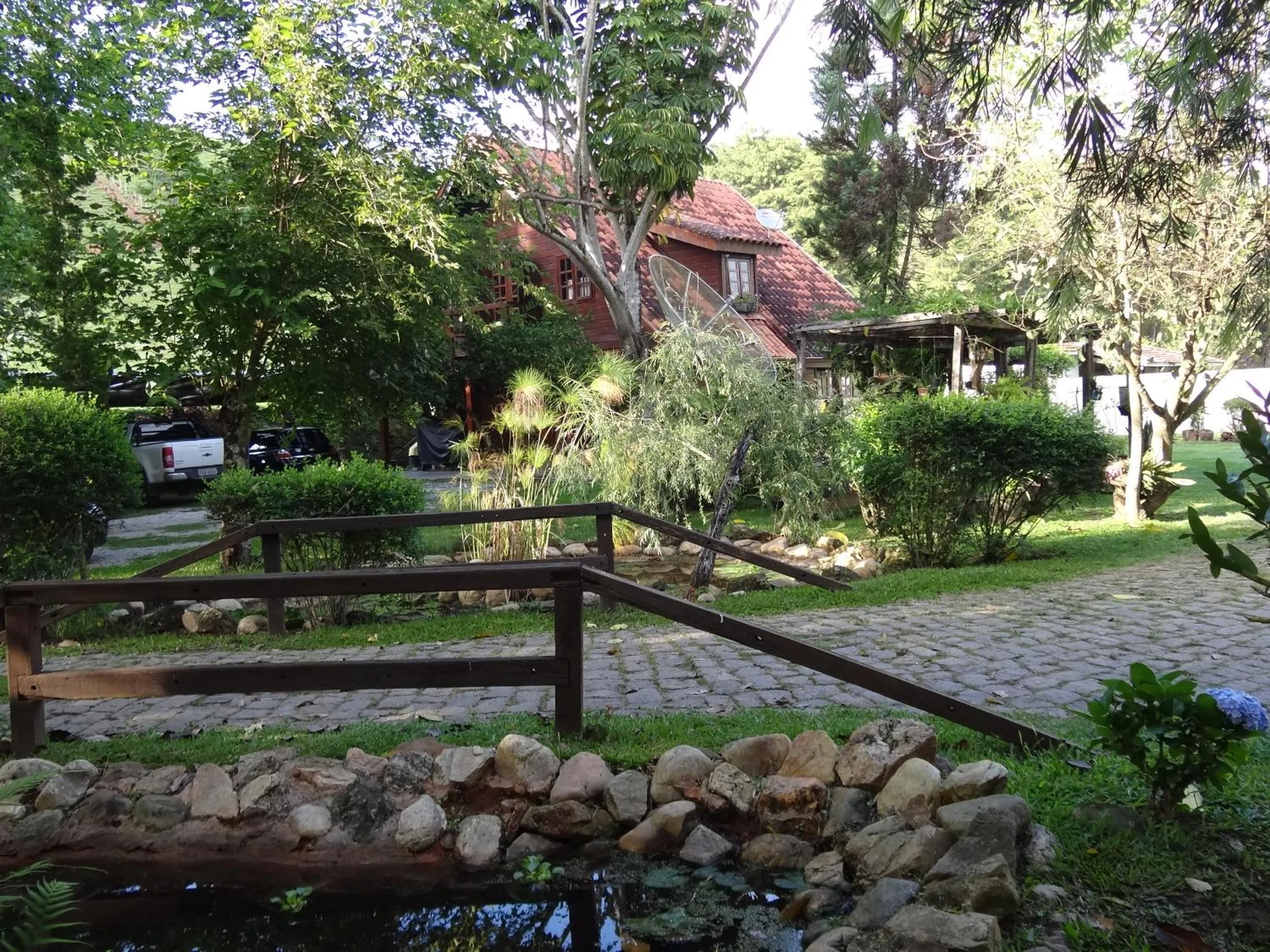 Garden view in Pousada Canto da Lua