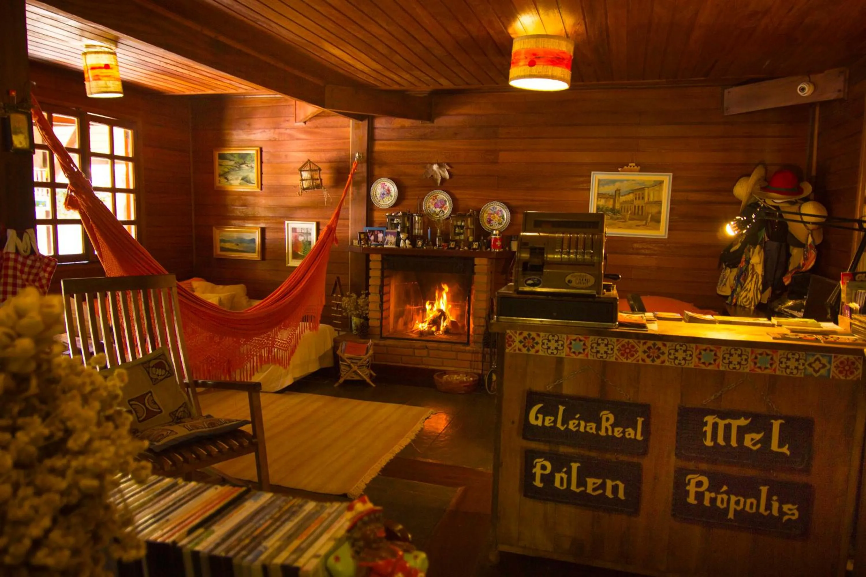Lobby or reception in Pousada Canto da Lua