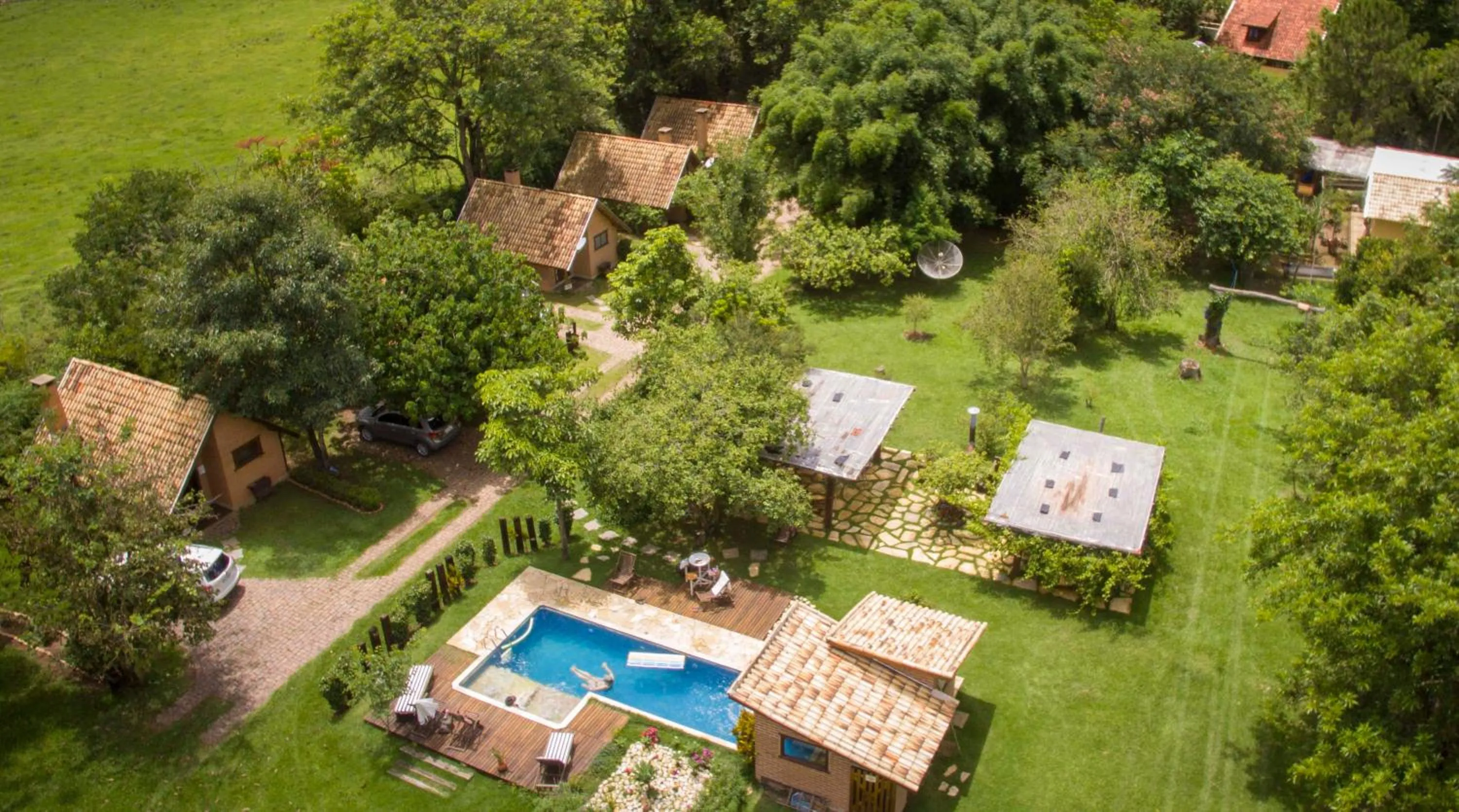 Bird's eye view in Pousada Canto da Lua