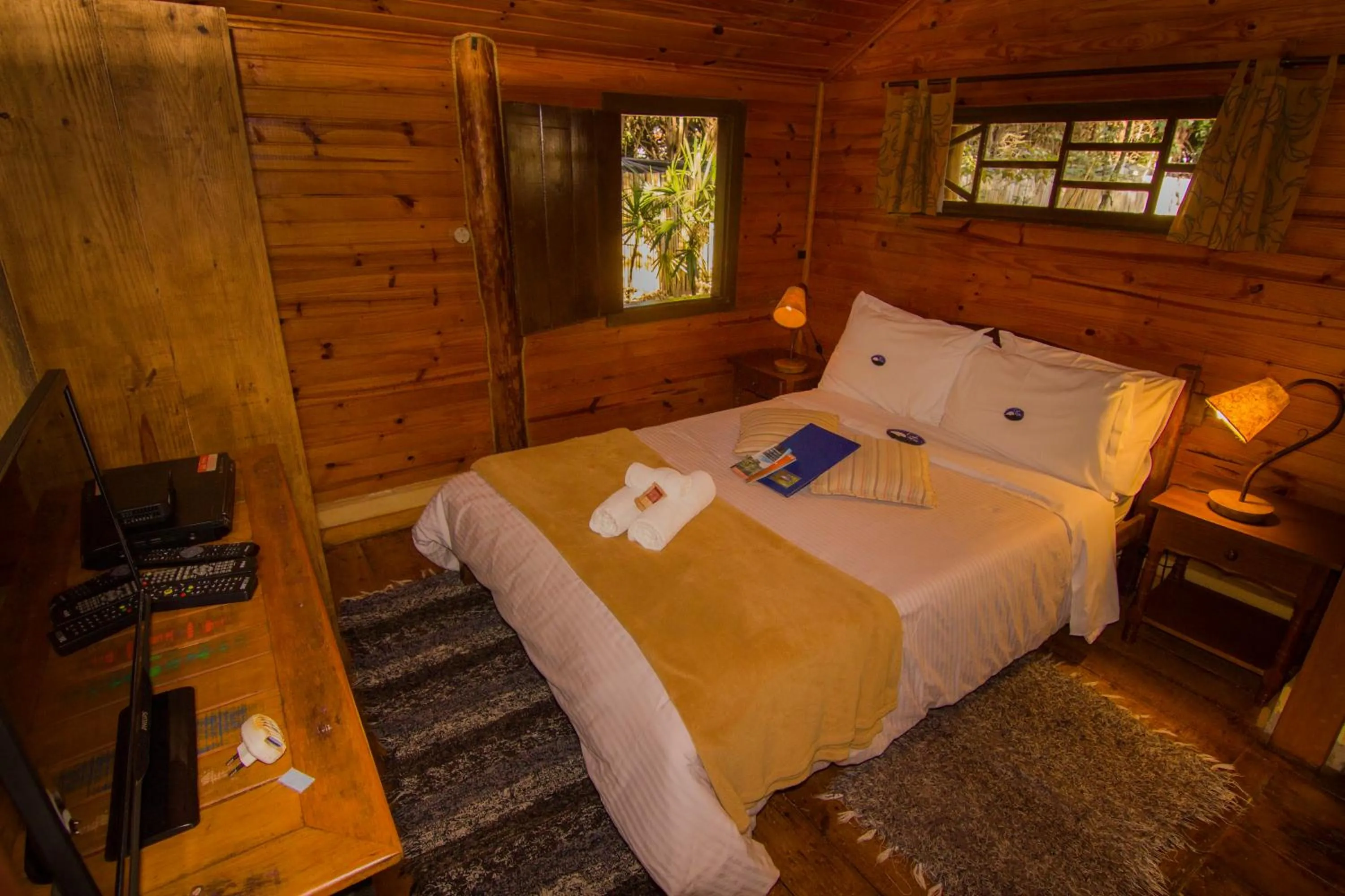 Bed in Pousada Canto da Lua
