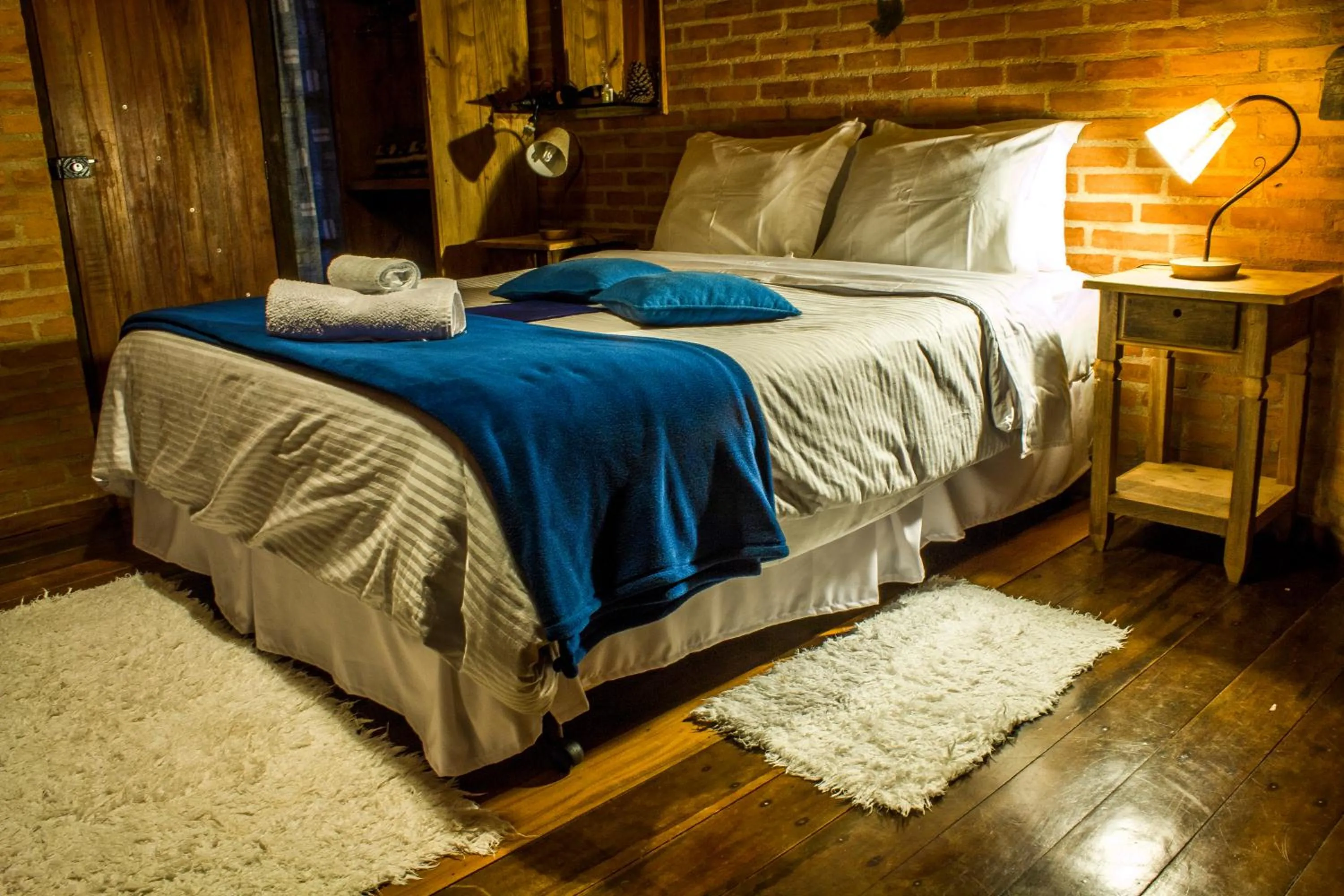 Bed in Pousada Canto da Lua