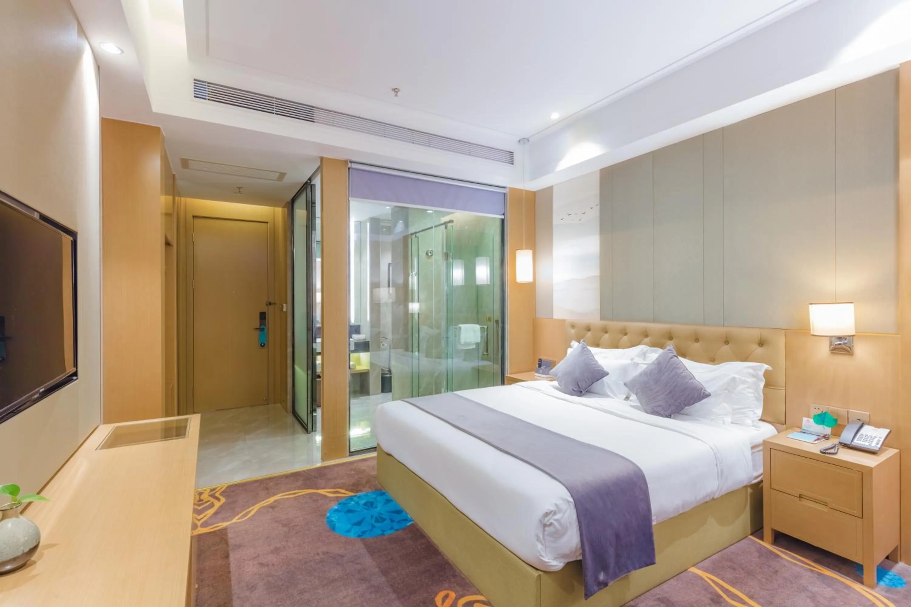 Bed in Taishan He Style Hotel