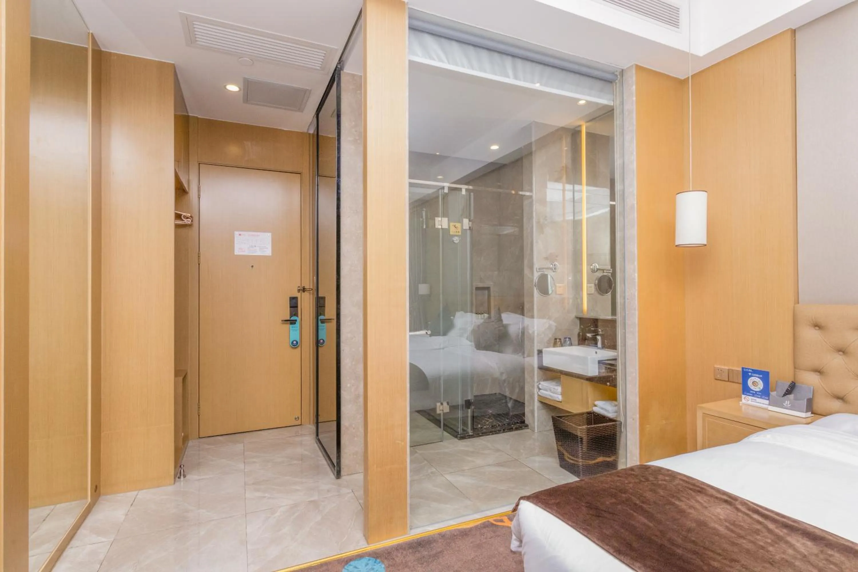 Bed in Taishan He Style Hotel