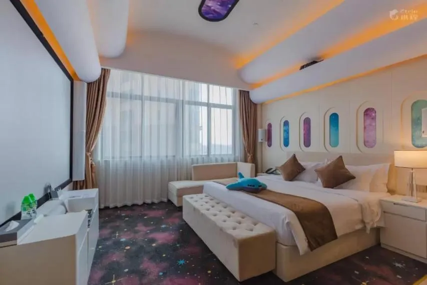 Bed in Taishan He Style Hotel