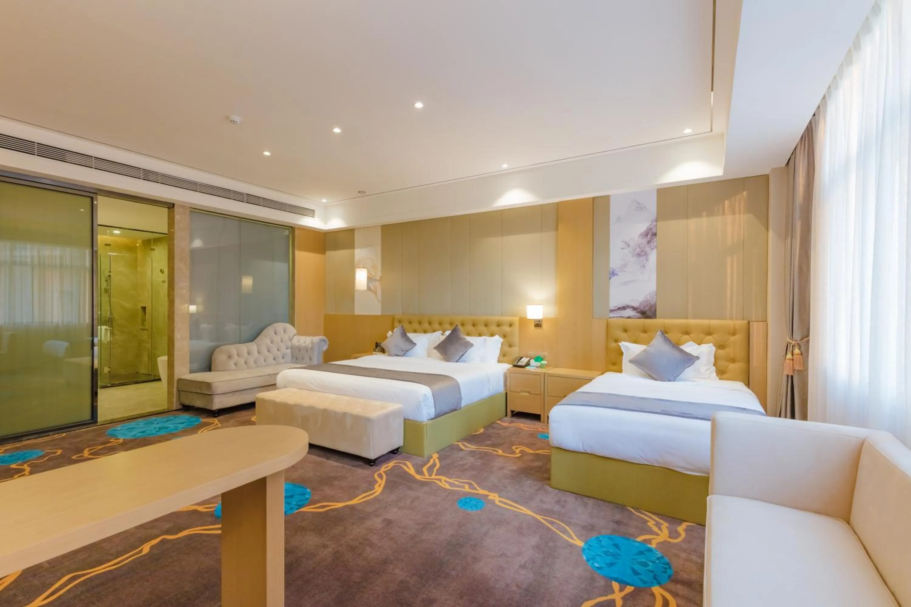 Living room in Taishan He Style Hotel