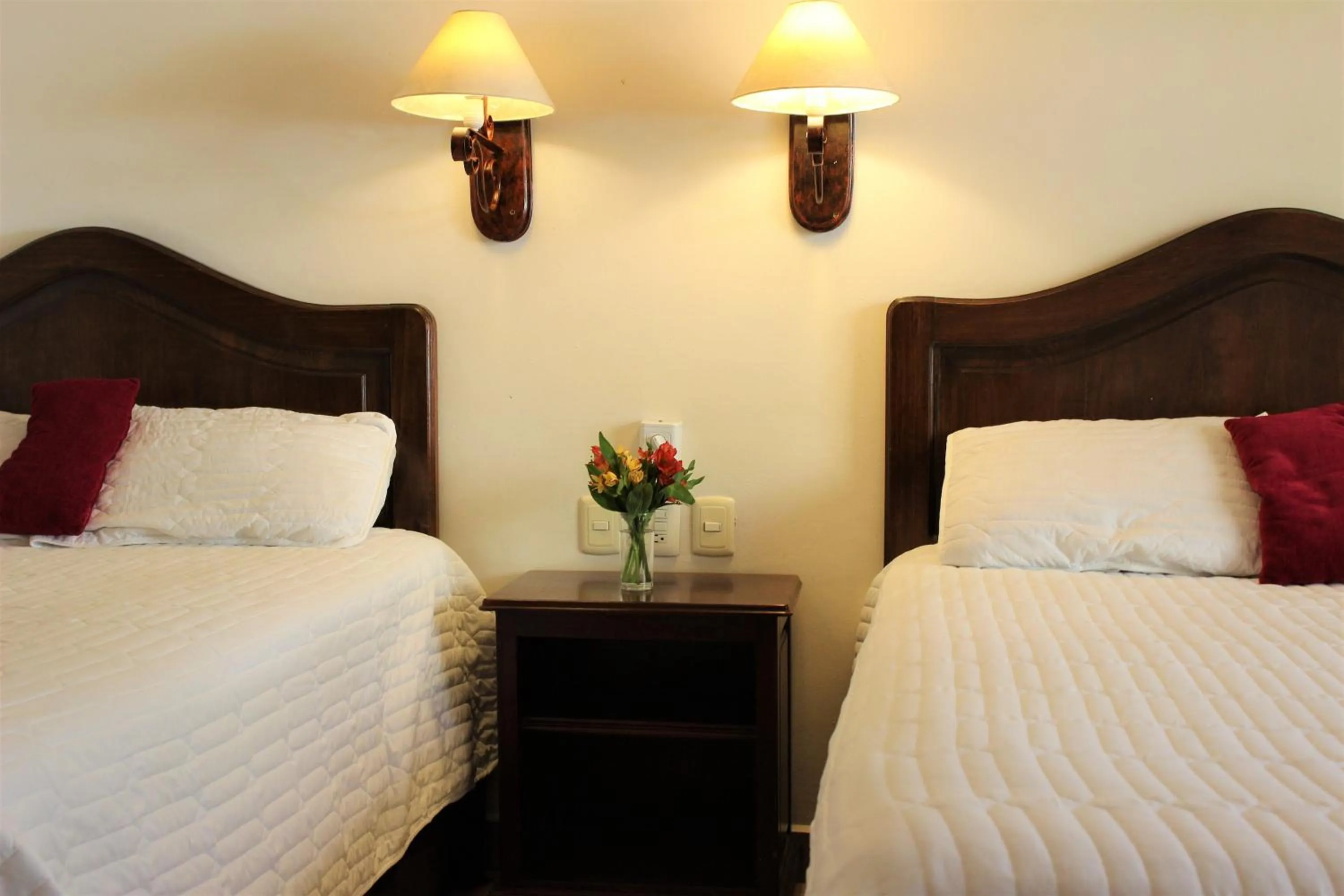 Bed in Hotel Antiguo Fortin