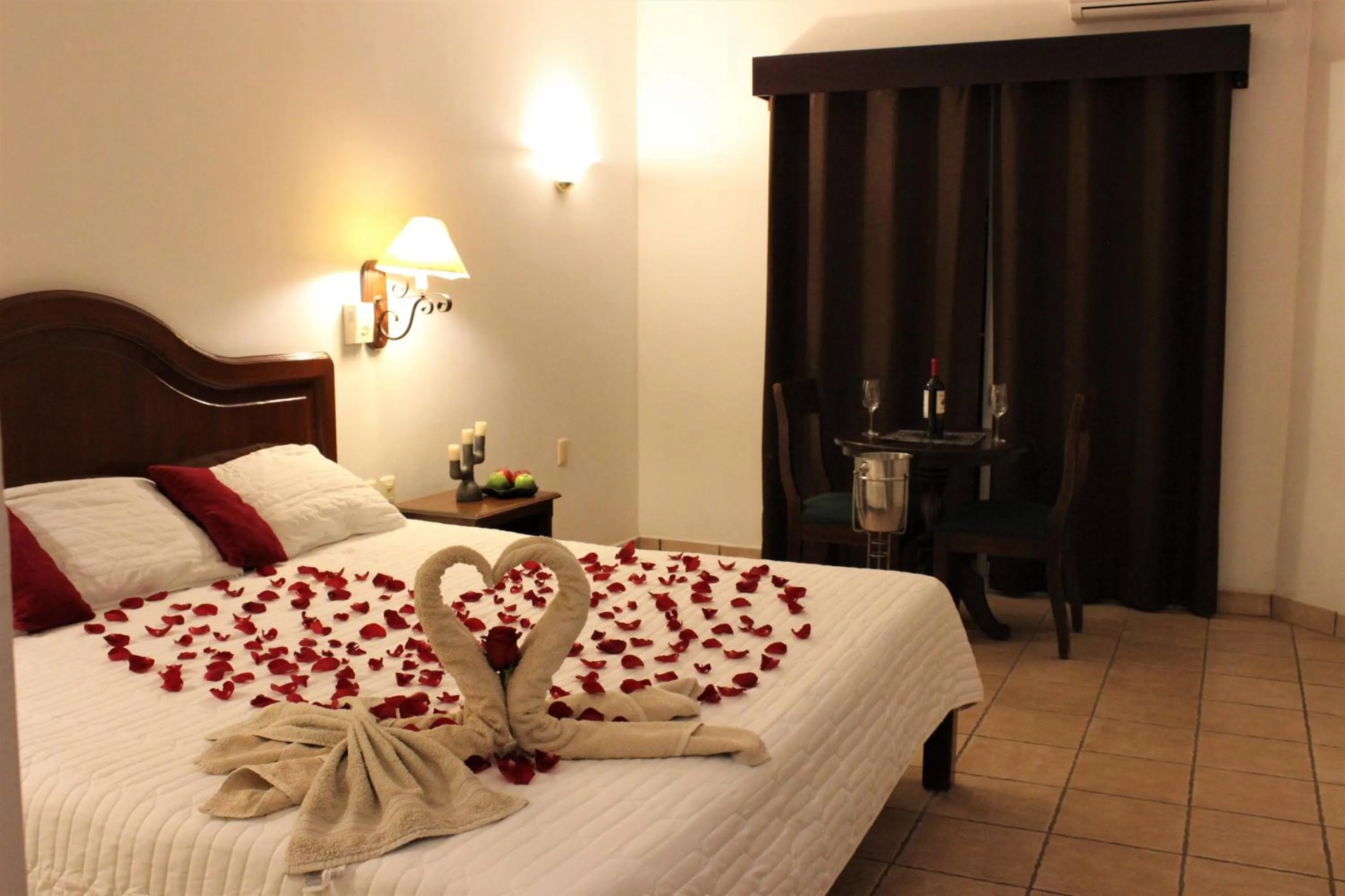 Bed in Hotel Antiguo Fortin