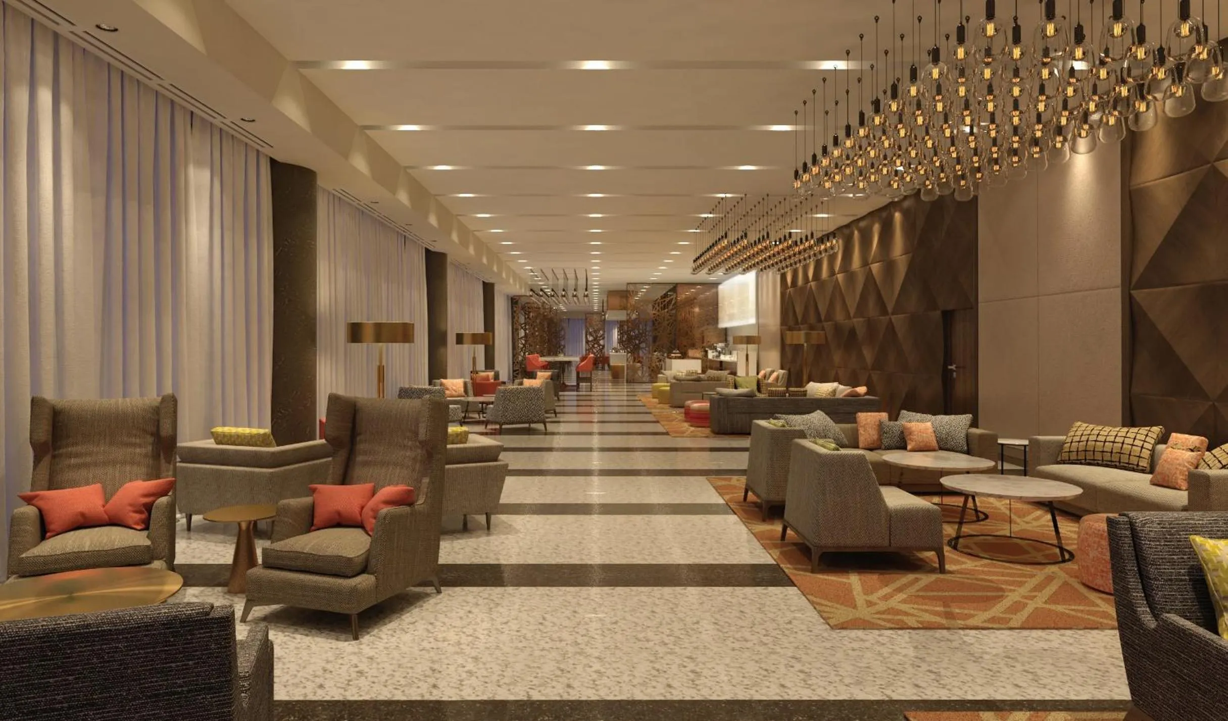 Lobby or reception in Millennium Madinah Airport