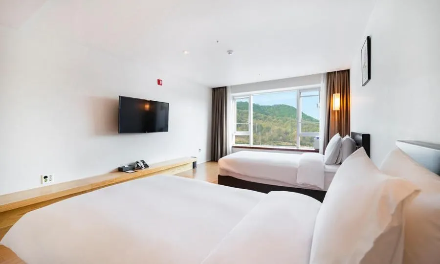 Bed in Yeosu Hotel Haven
