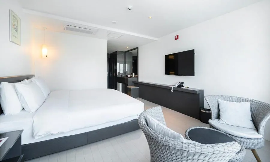 Bed in Yeosu Hotel Haven