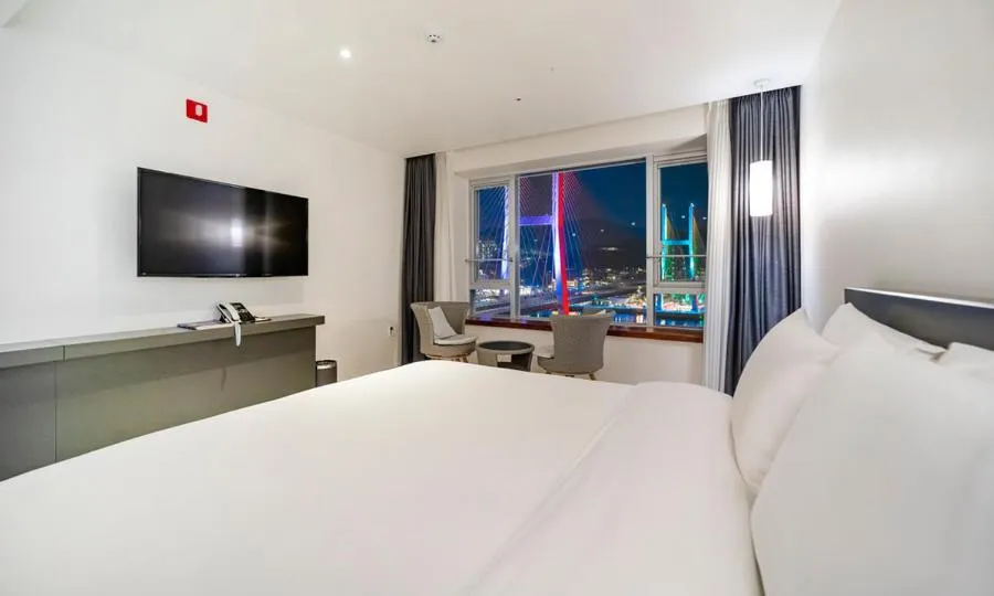 Bed in Yeosu Hotel Haven