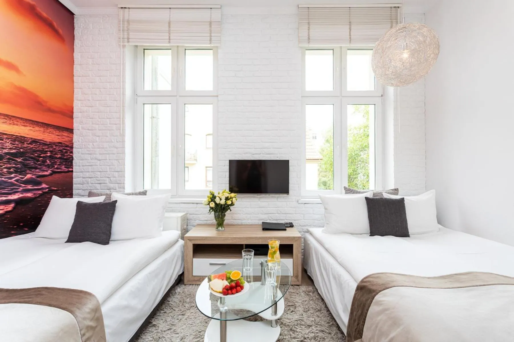 Living room in Riviera Residence Apartments