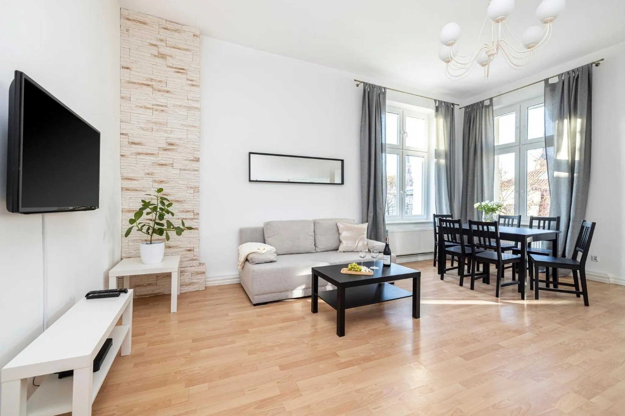 Living room in Riviera Residence Apartments